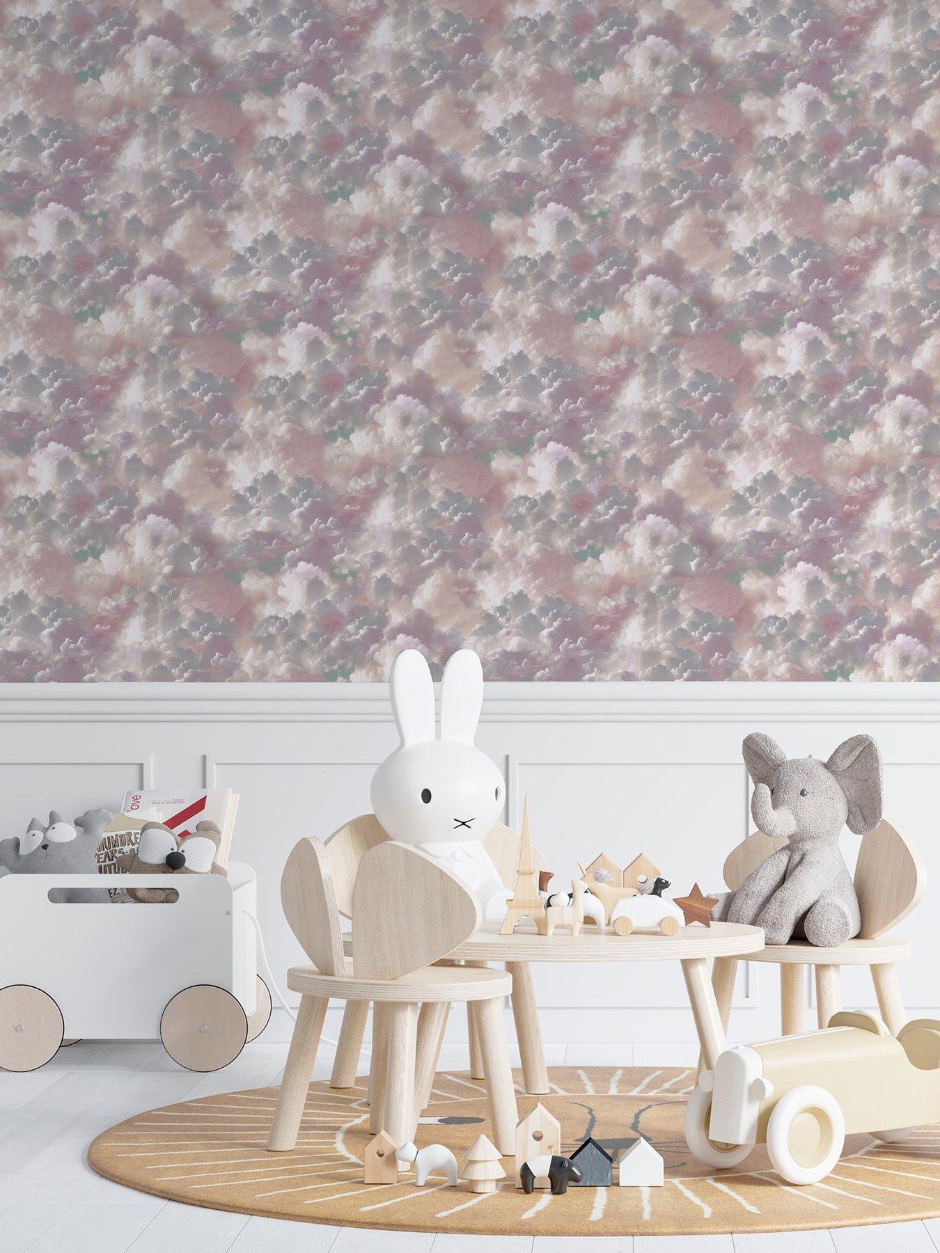 Image 5 of 6 of ARTHOUSE Vanilla Skies Pink Wallpaper