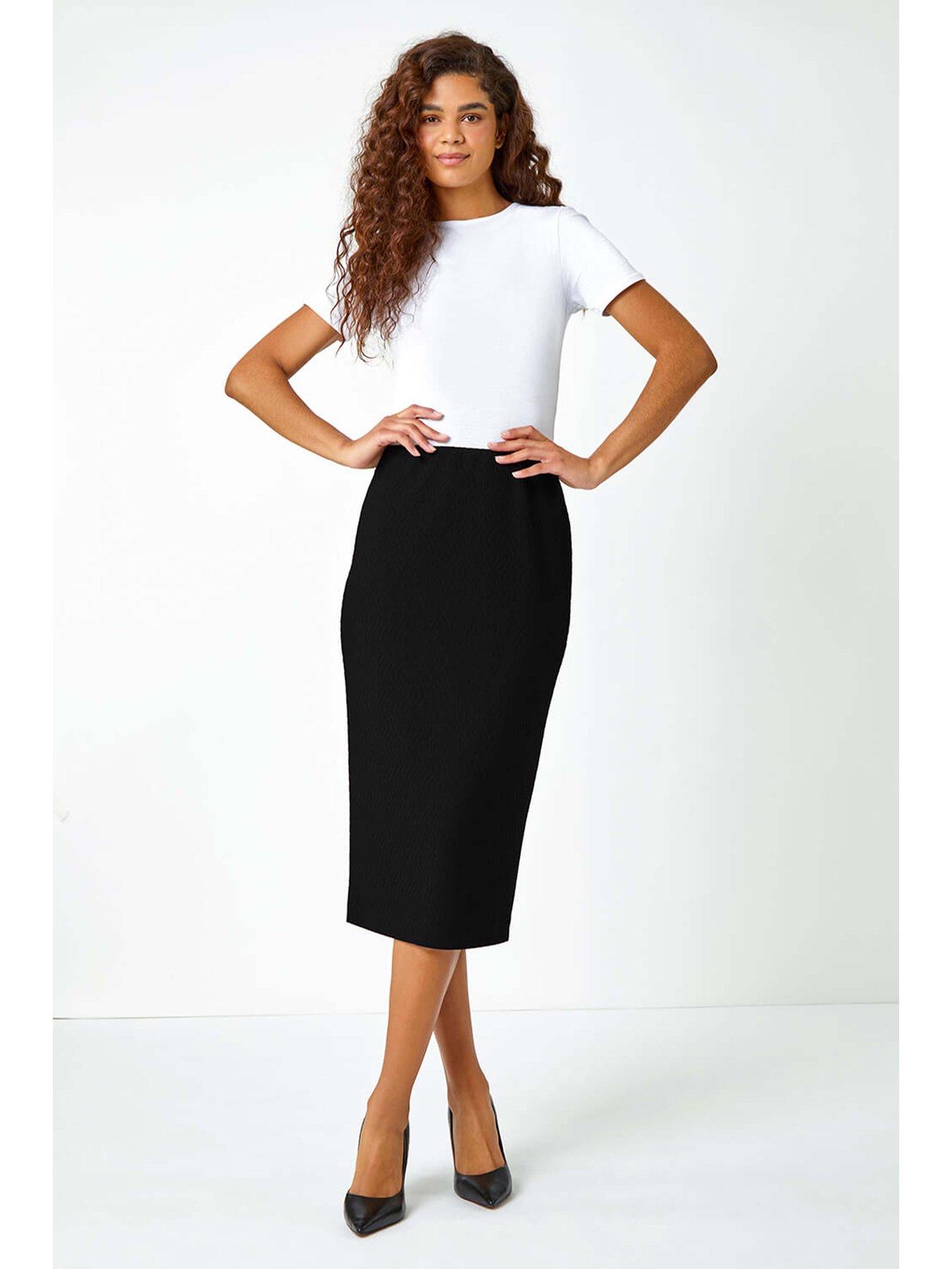 Ribbed Skirt Size 22 Long Pencil Skirt Buy RIB MIDI SKIRT Online
