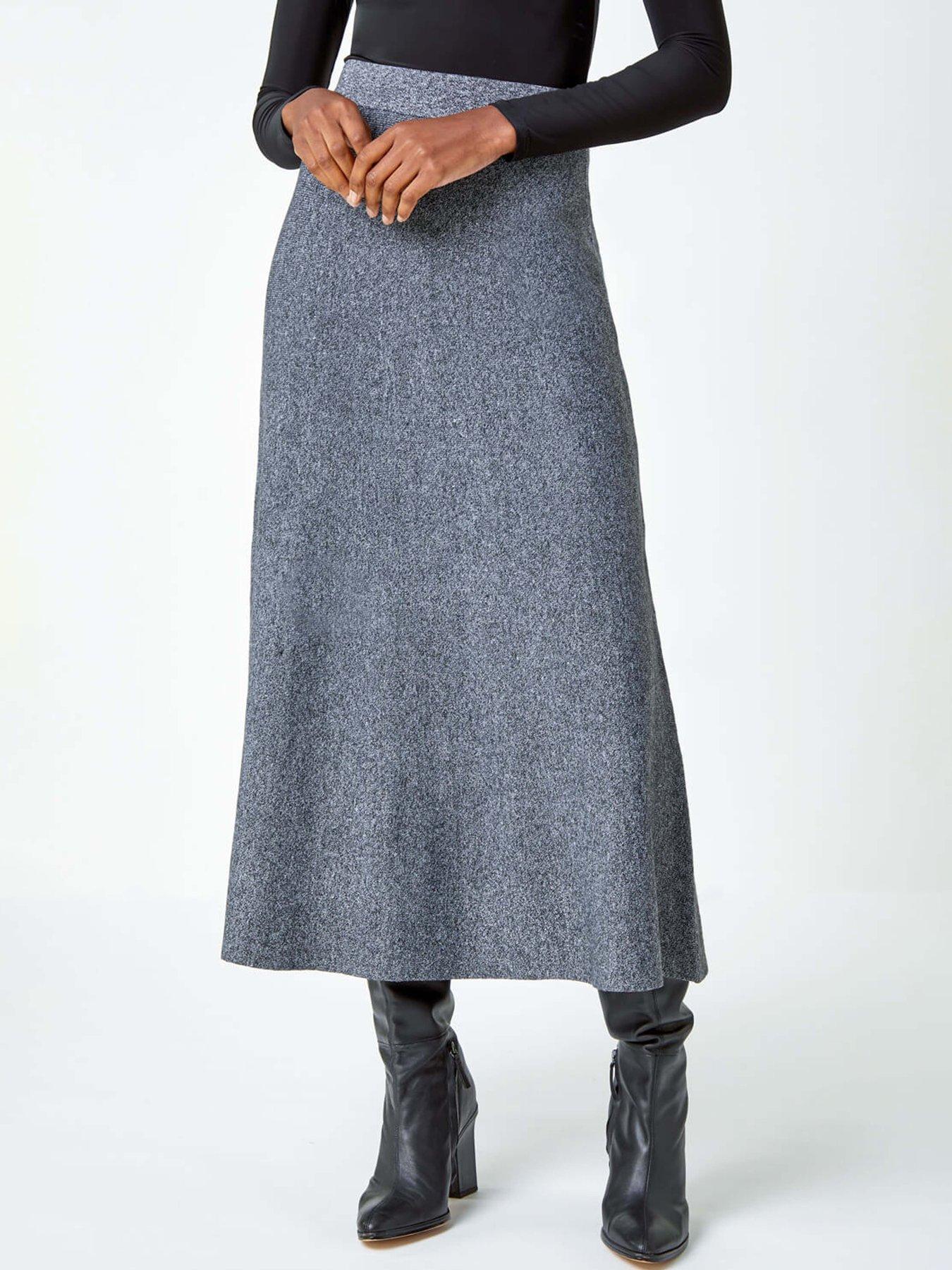 roman-knitted-a-line-midi-skirt-grey
