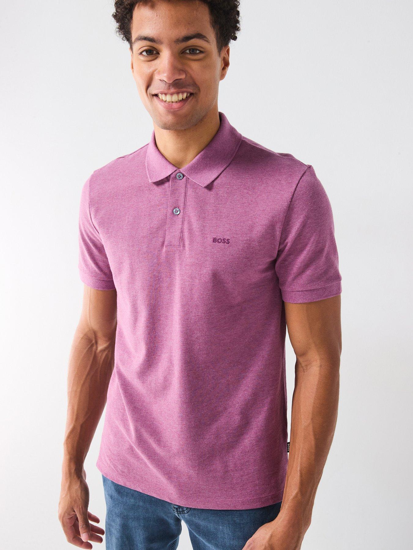undefined Pallas Regular Cotton Pique Polo Shirt - Purple