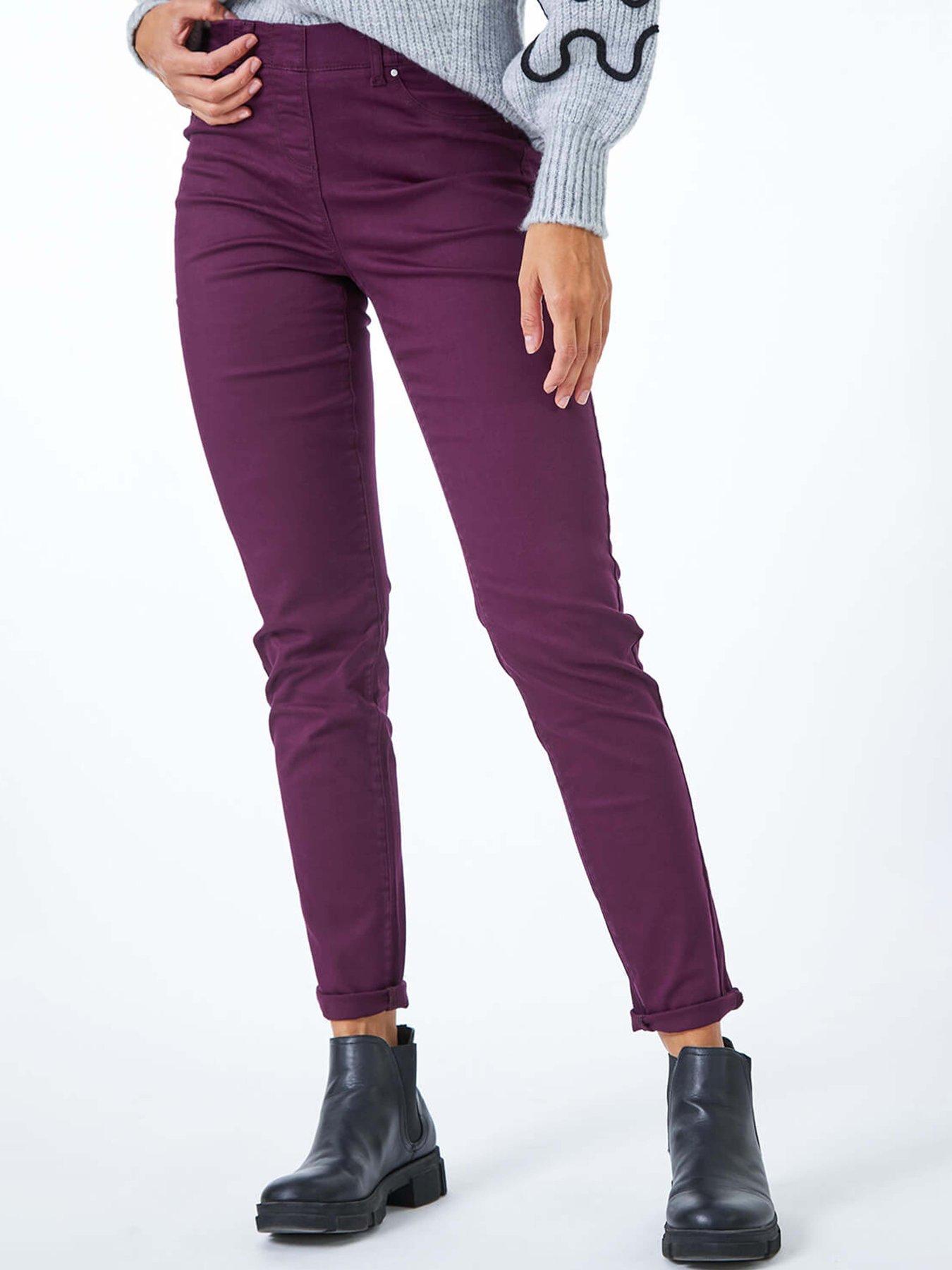 Vince Skinny Jeans Mulberry Plum Purple 24 Dye New with Tags Stretch 5 good Pocket