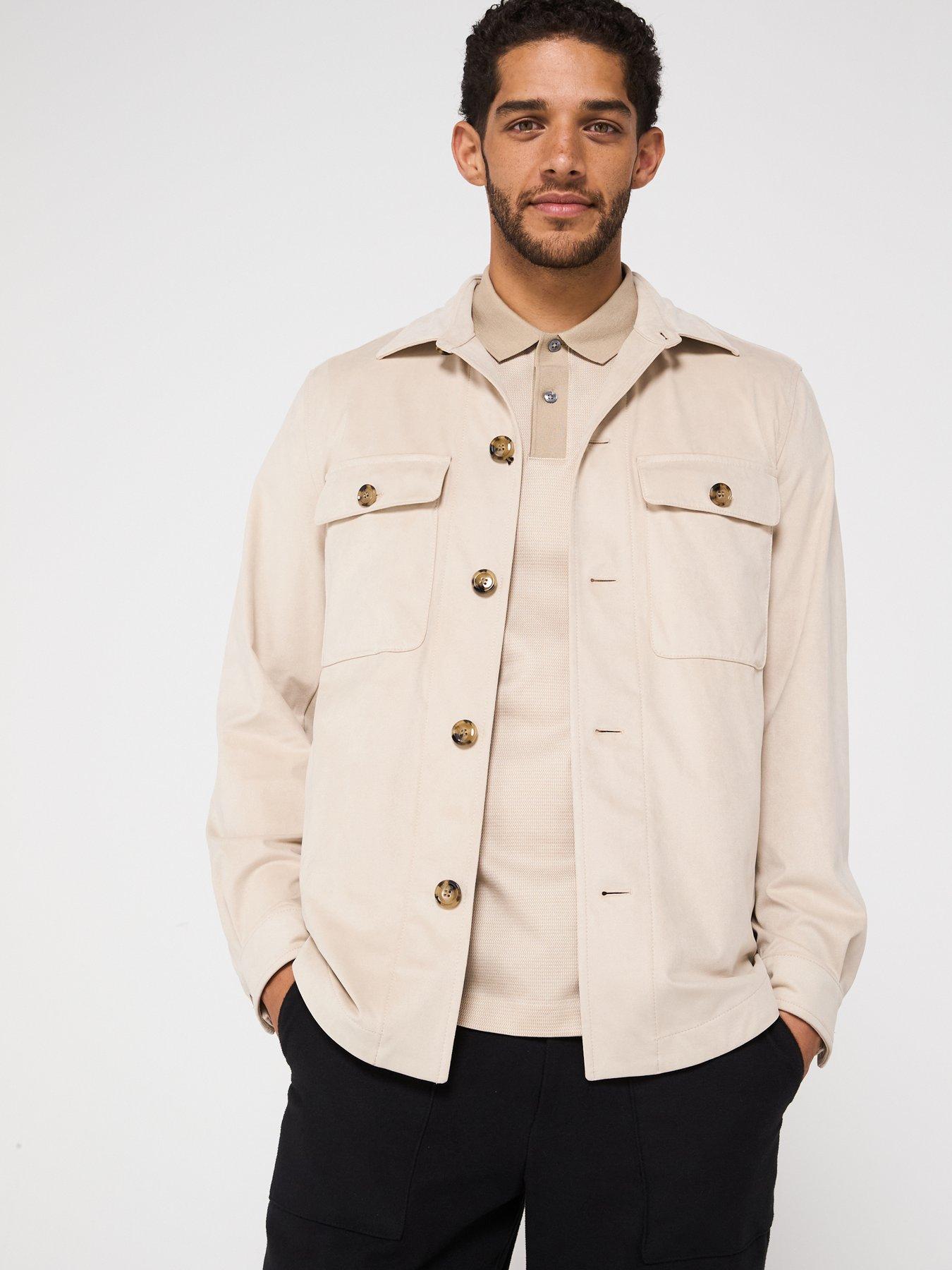 undefined C-Carper Soft Brushed Overshirt - Light Beige