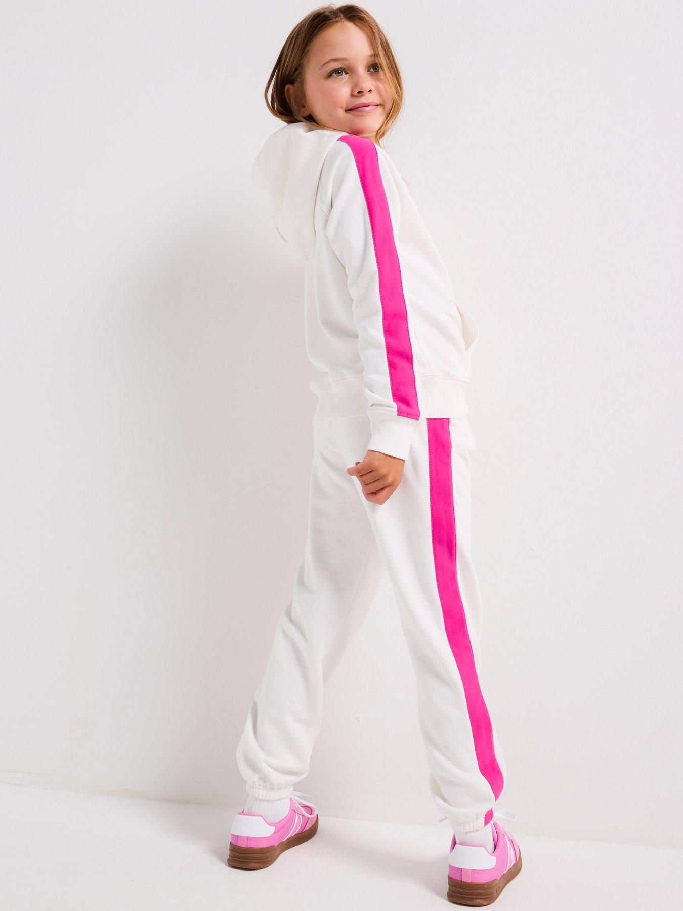 Image 2 of 6 of Polo Ralph Lauren Girls Hoodie - Pink/White