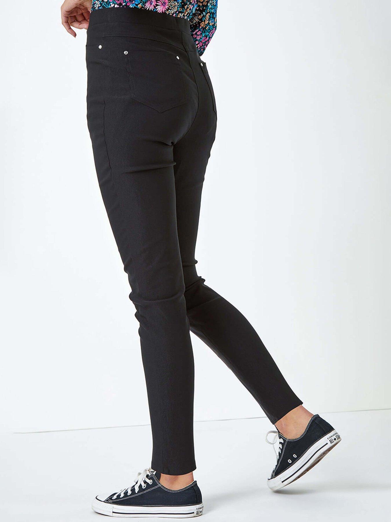 Image 2 of 5 of Roman Stretch Jean Trouser - Black