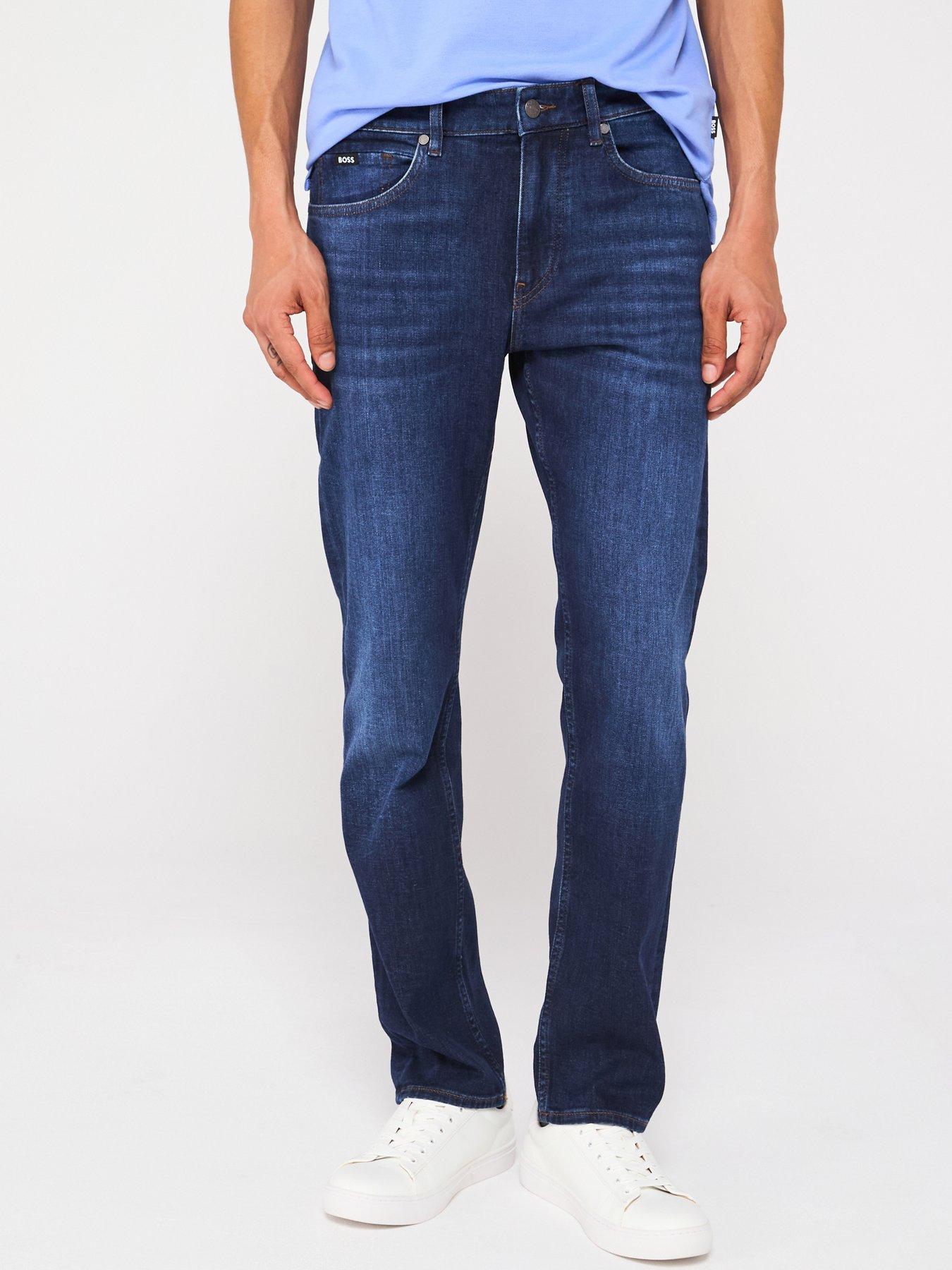 undefined H-Delaware Cashmere Touch Slim Fit Jeans - Blue