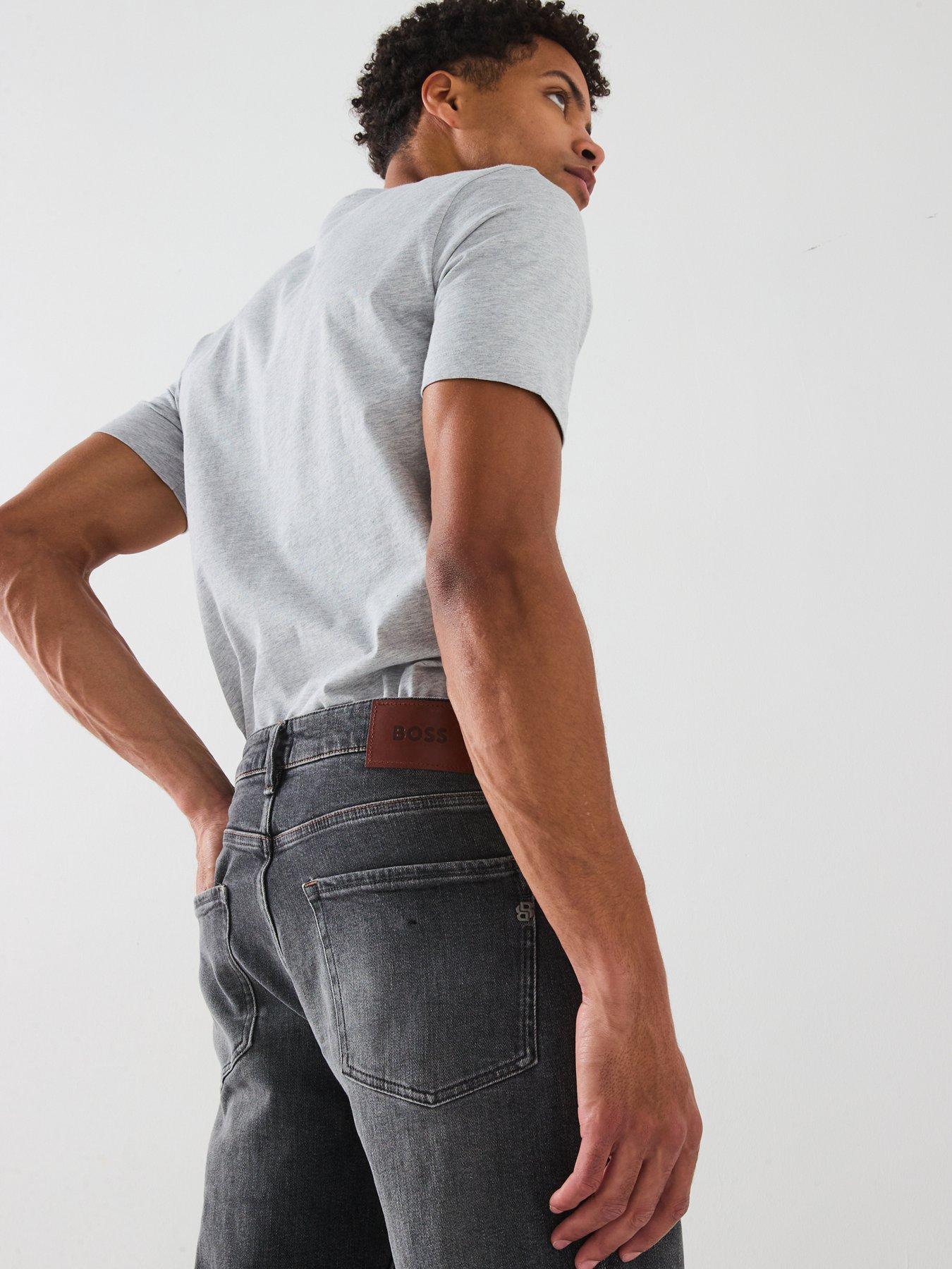 Image 4 of 5 of BOSS C-Re.Maine Regular Fit Jeans - Grey