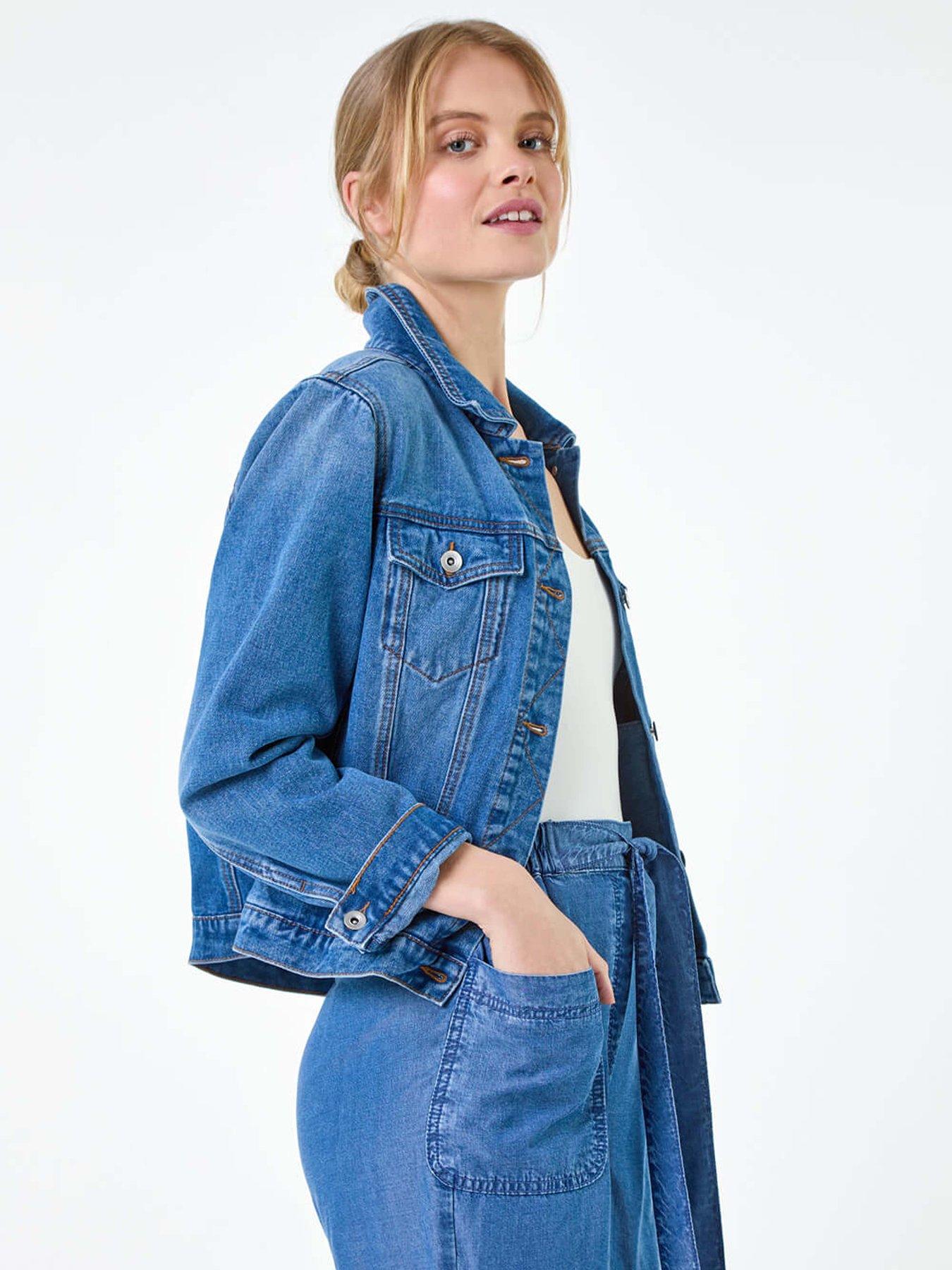 undefined Classic Cotton Denim Jacket - Blue