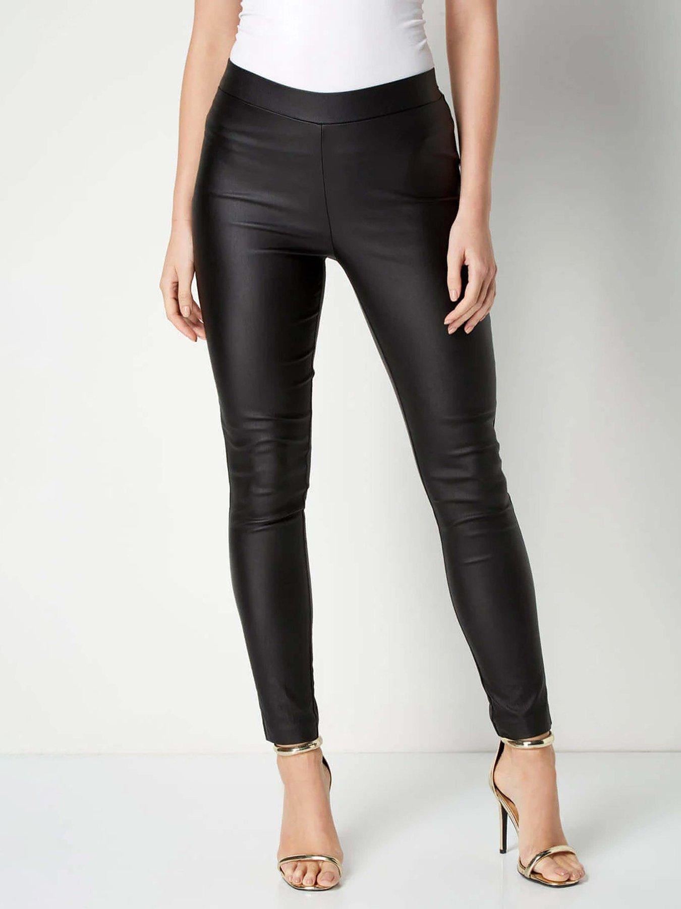 Trousers Plus Size faux leather trousers Women Very