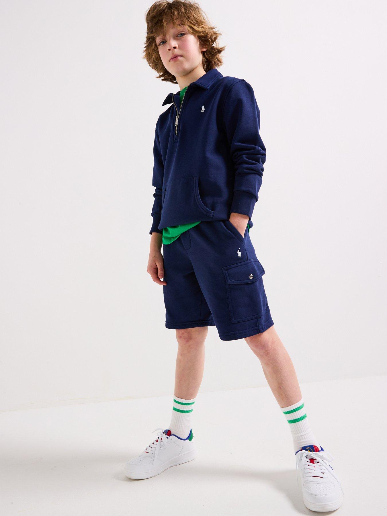 undefined Boys Cargo Jog Shorts - Navy