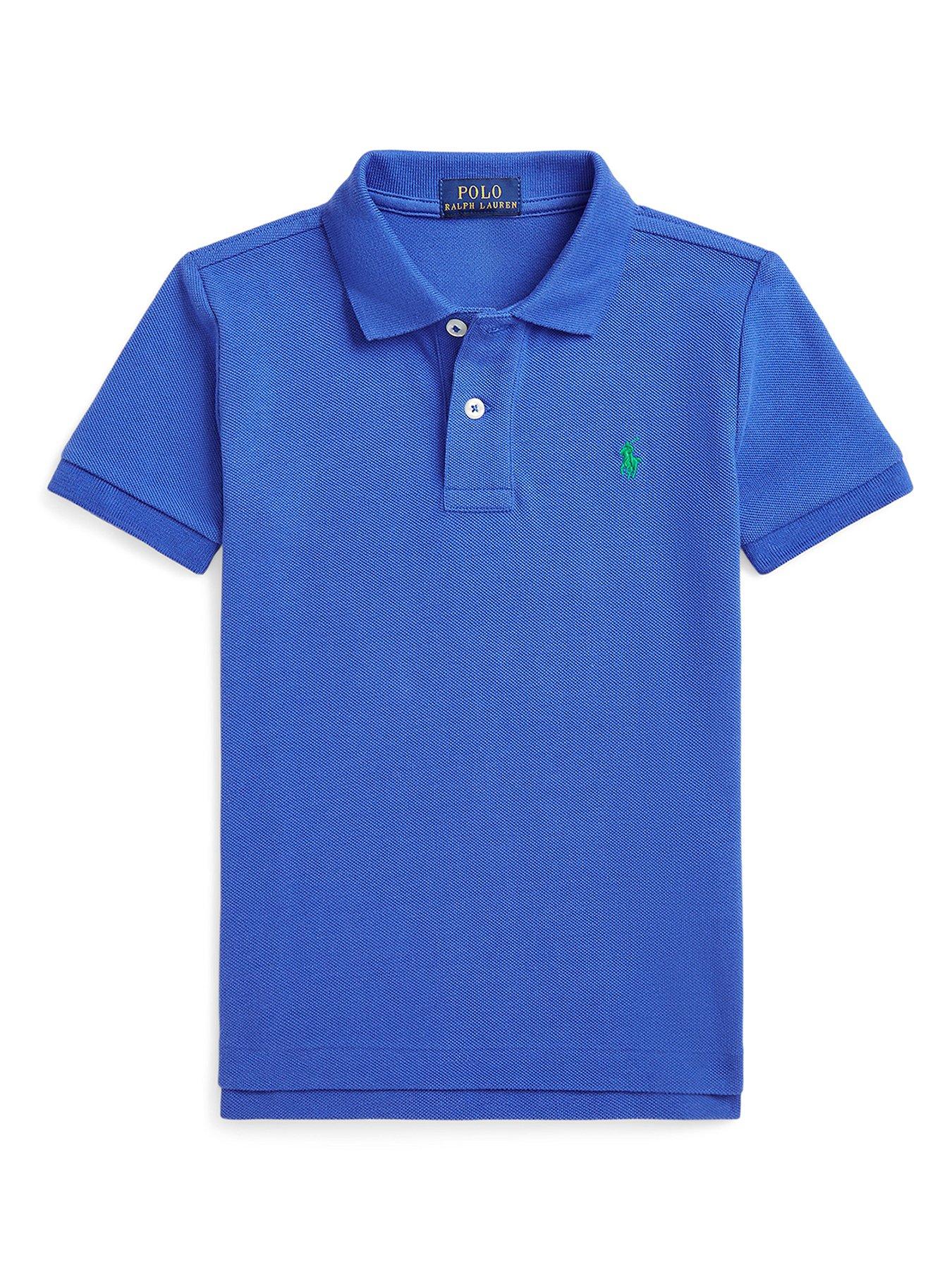 undefined Boys Short Sleeve Polo Shirt - Blue