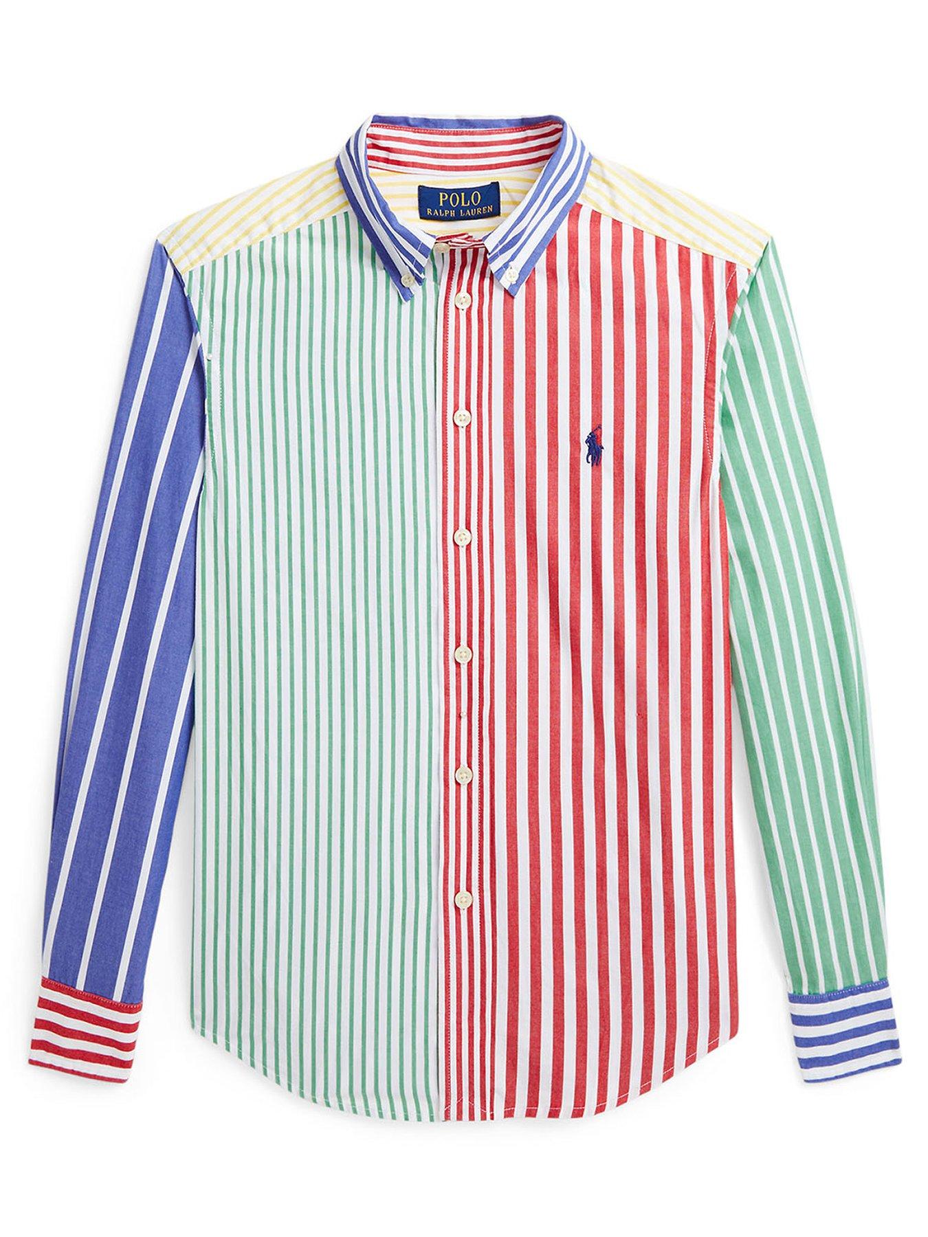 undefined Boys Fun Stripe Long Sleeve Shirt - Multi