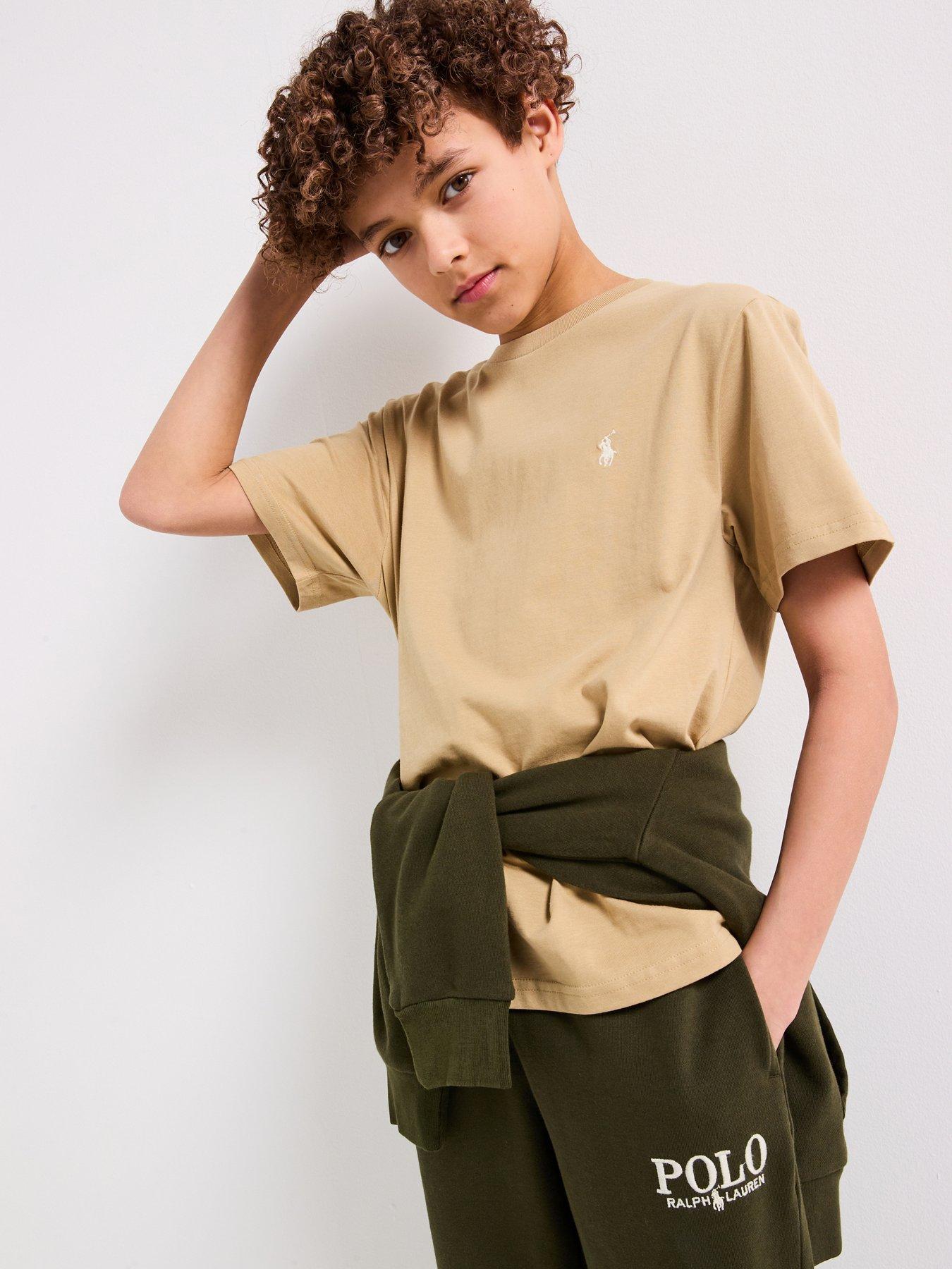 undefined Boys Classic Short Sleeve T-Shirt - Brown