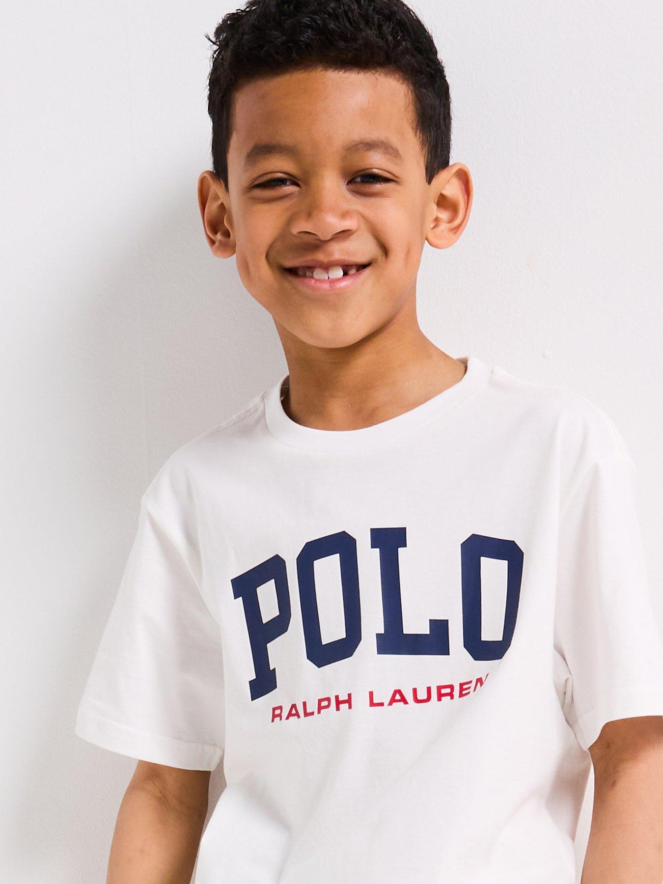 undefined Boys Logo Short Sleeve T-Shirt - White