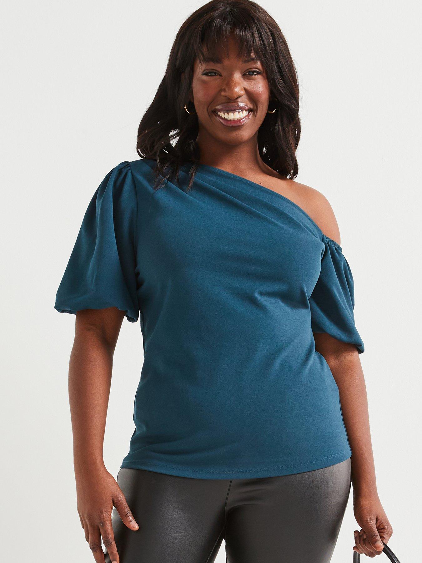 Soft Stretch Summer Tunic Boho Long Sleeve Off-Shoulder Crop Top Summer  Boho Casual Top BOHEMSEO OFF SHOULDER CURVED T