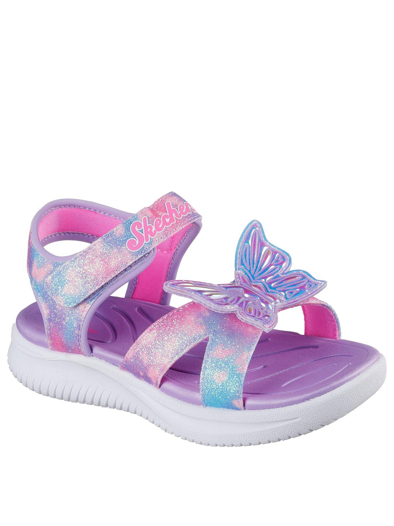 Image 2 of 5 of Skechers Kids Jumpsters Sandal - Butterfly Brights