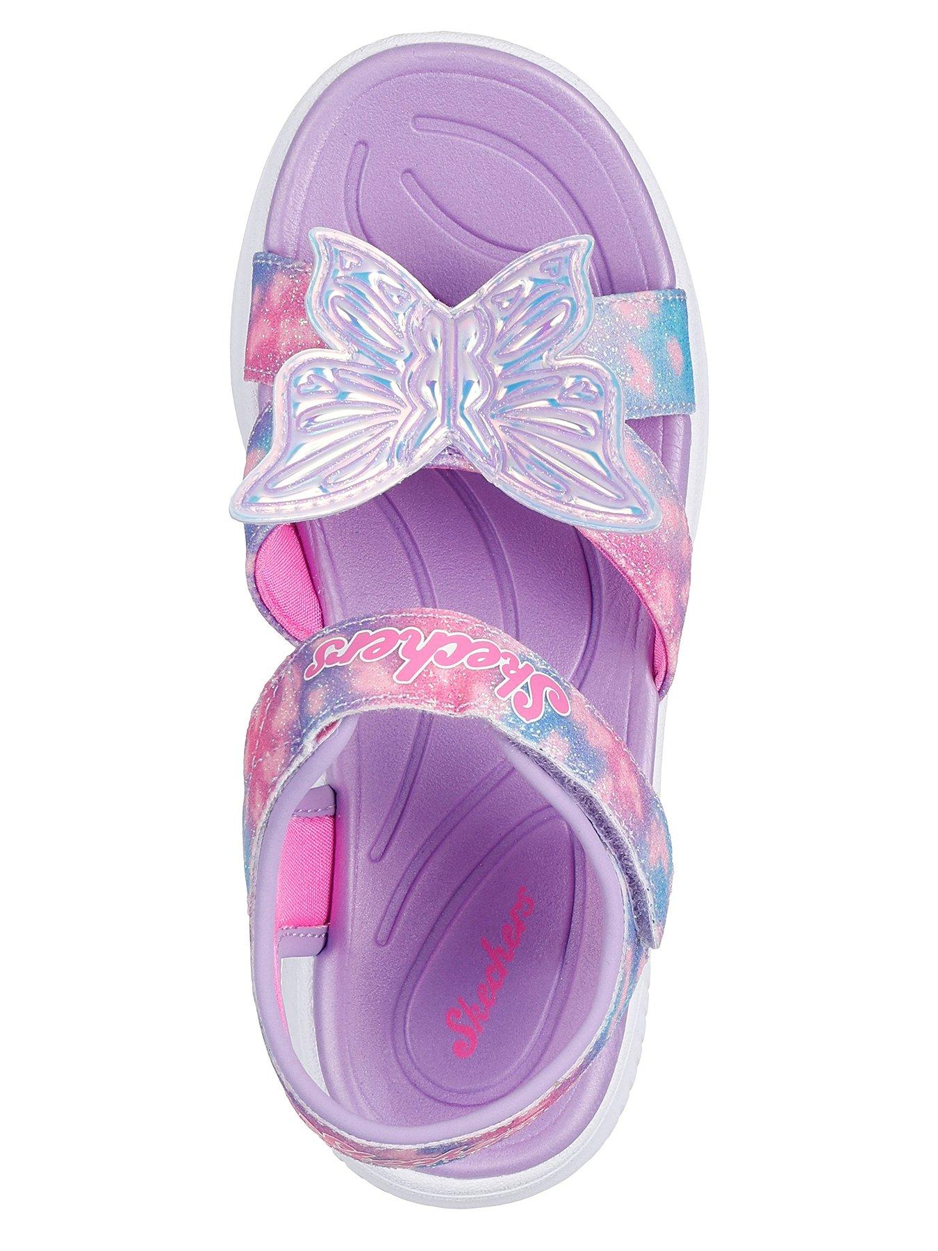 Image 3 of 5 of Skechers Kids Jumpsters Sandal - Butterfly Brights