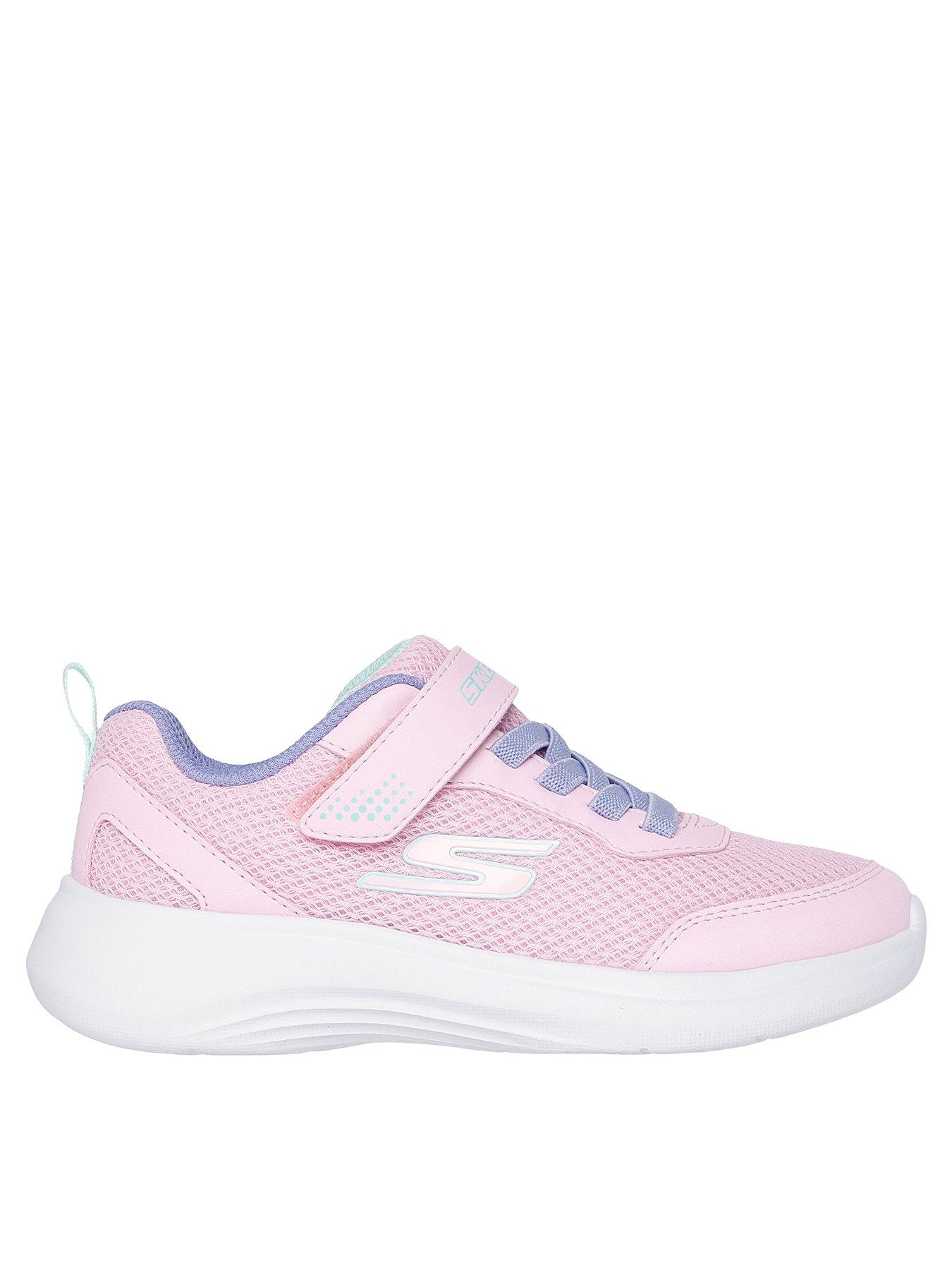 undefined Gore and Strap Mesh Sneakers with Overlays - Pink
