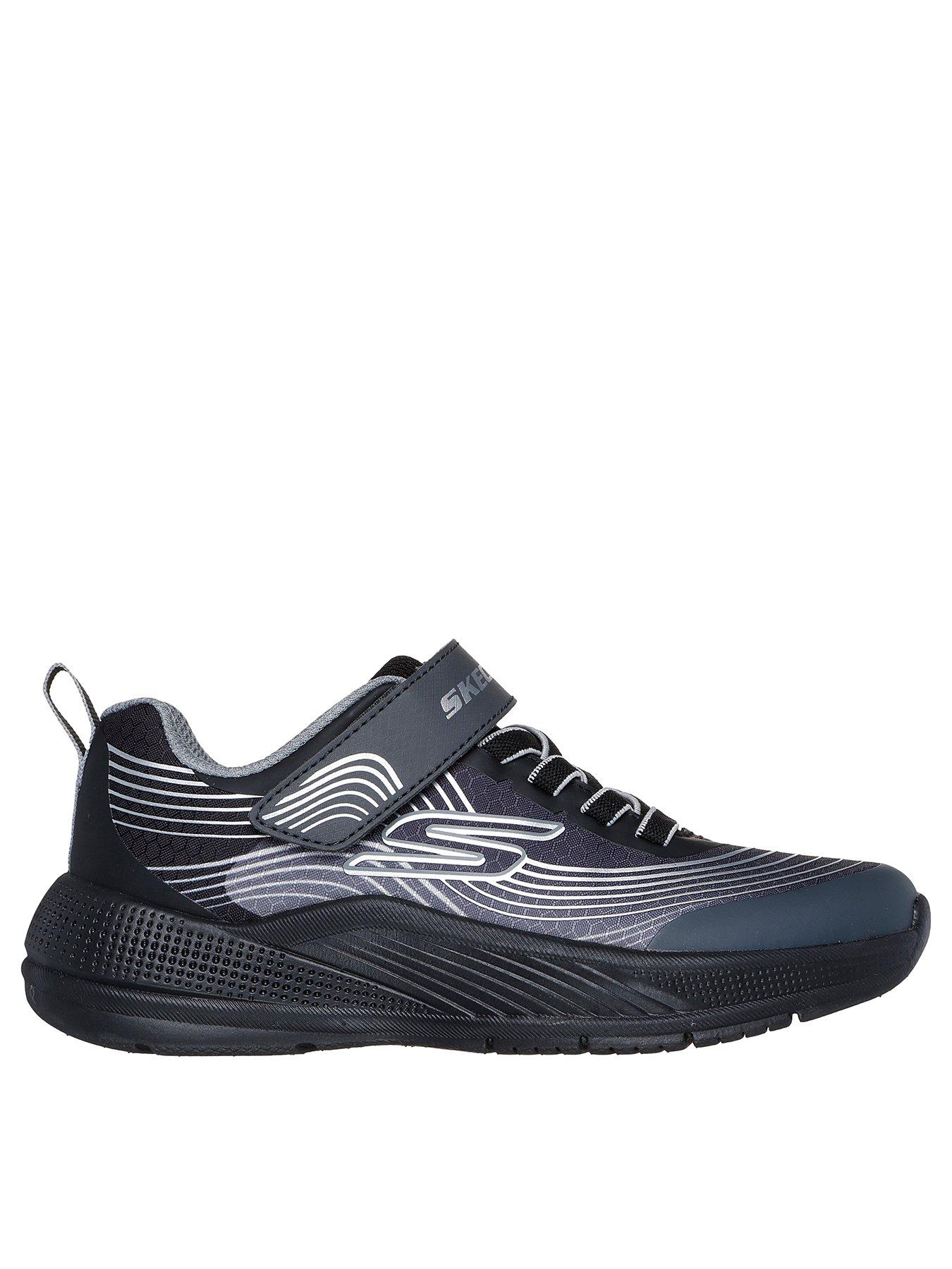 Skechers Lightweight Gore  &  Strap Sneaker - Black