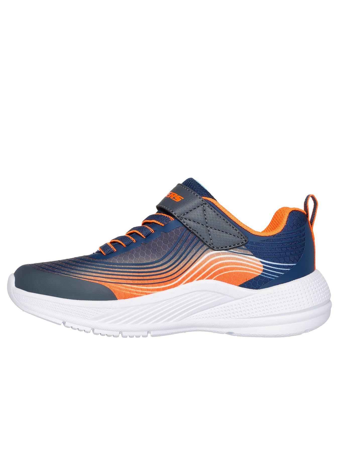 Image 5 of 5 of Skechers Lightweight Gore &amp; Strap Sneakers - Navy