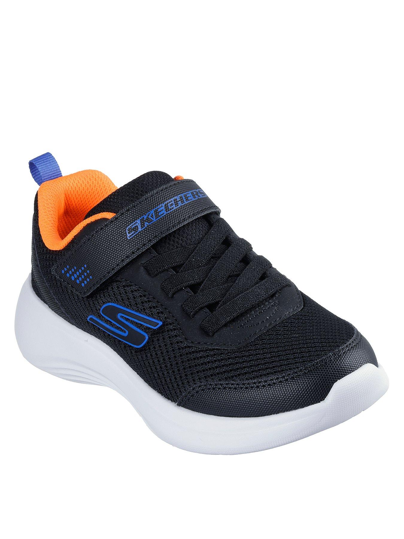 Image 2 of 5 of Skechers Lightweight Gore &amp; Strap Sneaker - Black