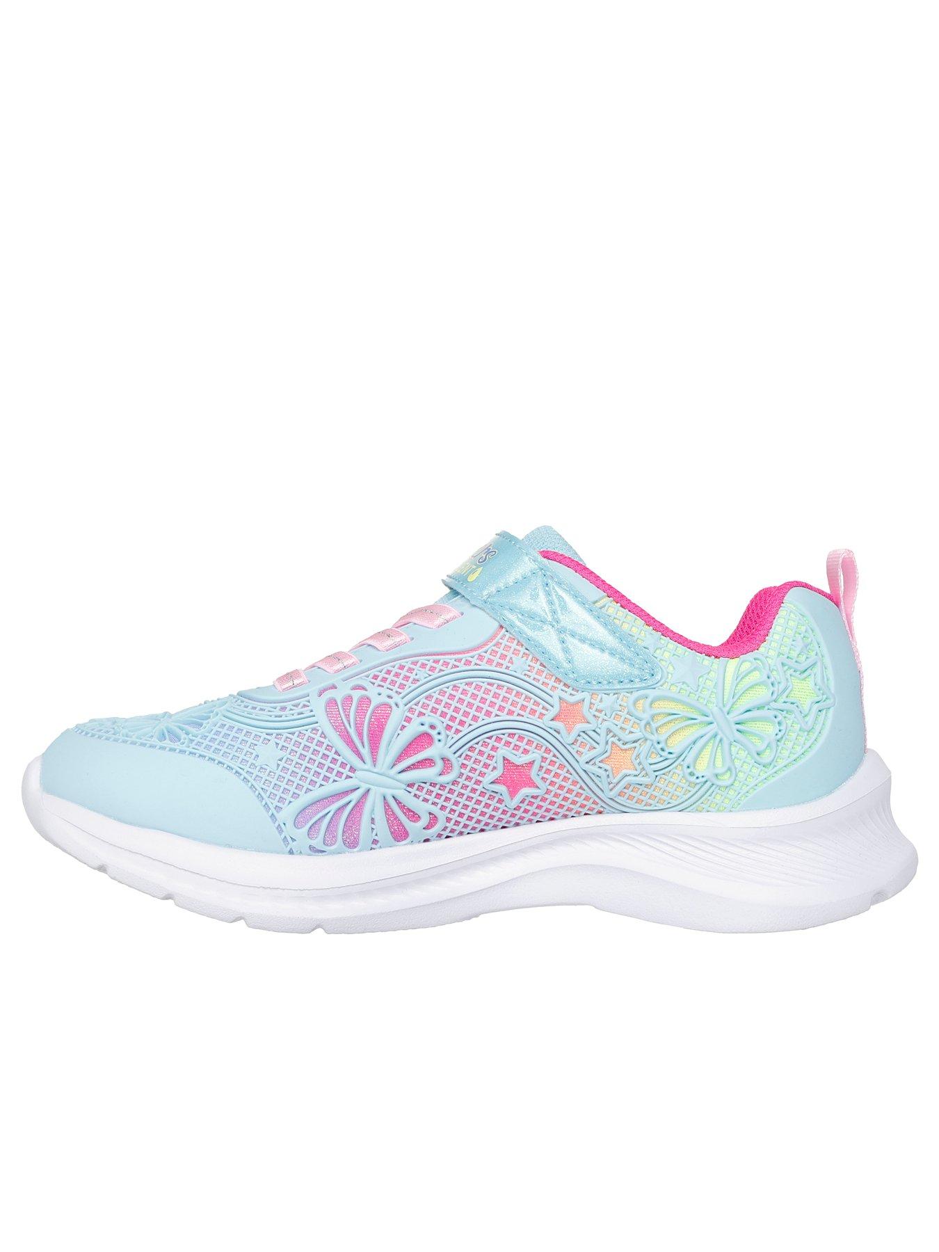 Skechers Flower Theme Kpu Water Repellent Sneaker W/ Gore Strap
