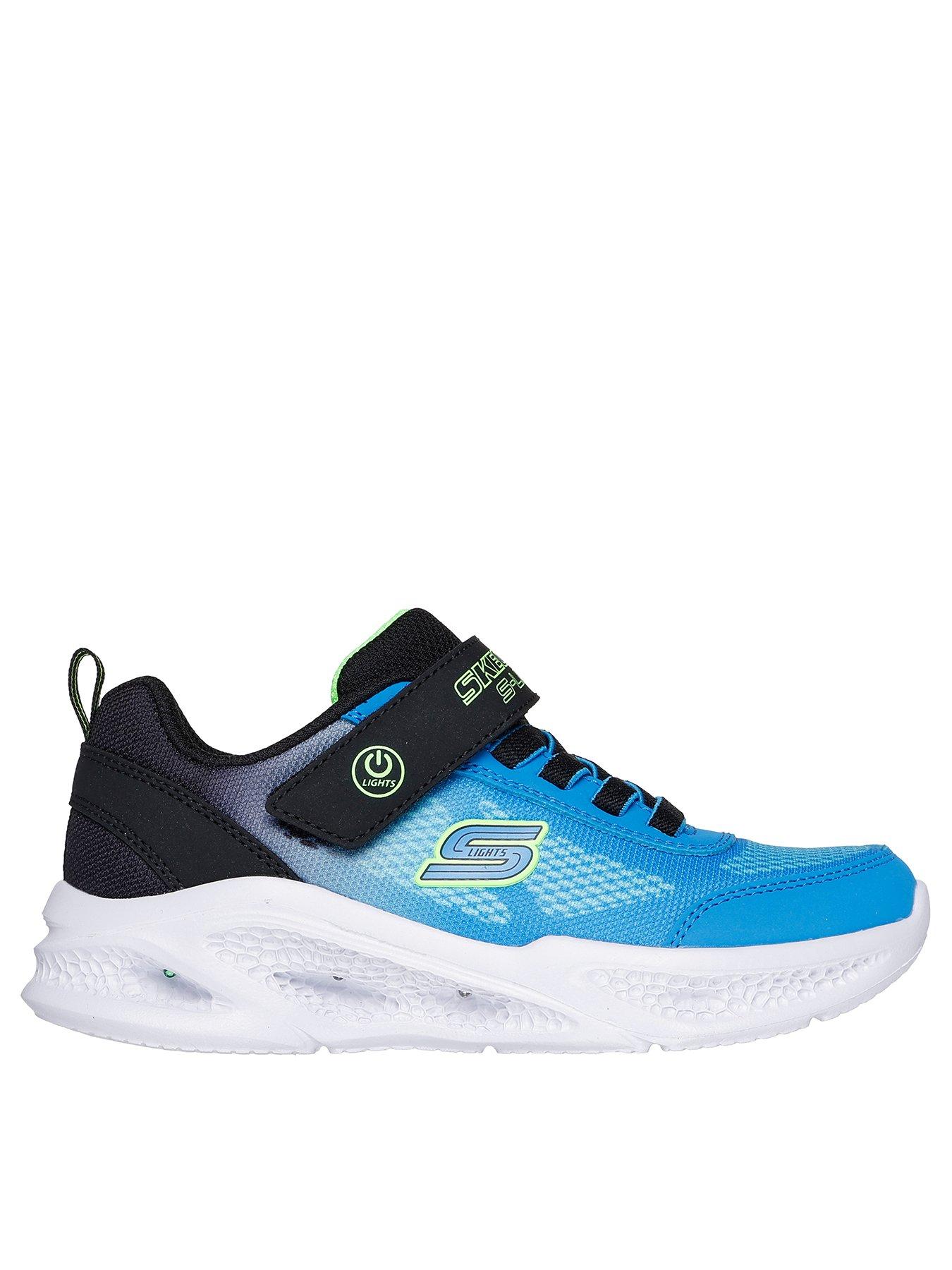 undefined Lighted Gore  &  Strap Sneaker W/ Multi Color Lights