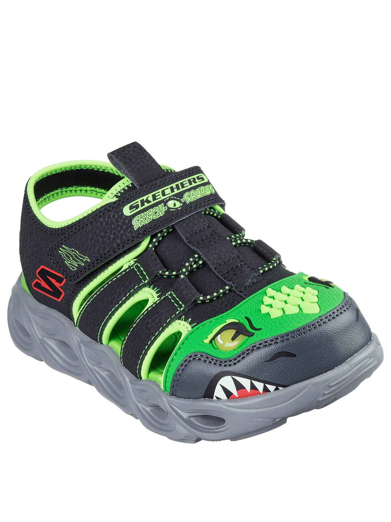 Image 2 of 5 of Skechers Lighted Fisherman Thematic Sandals - Black