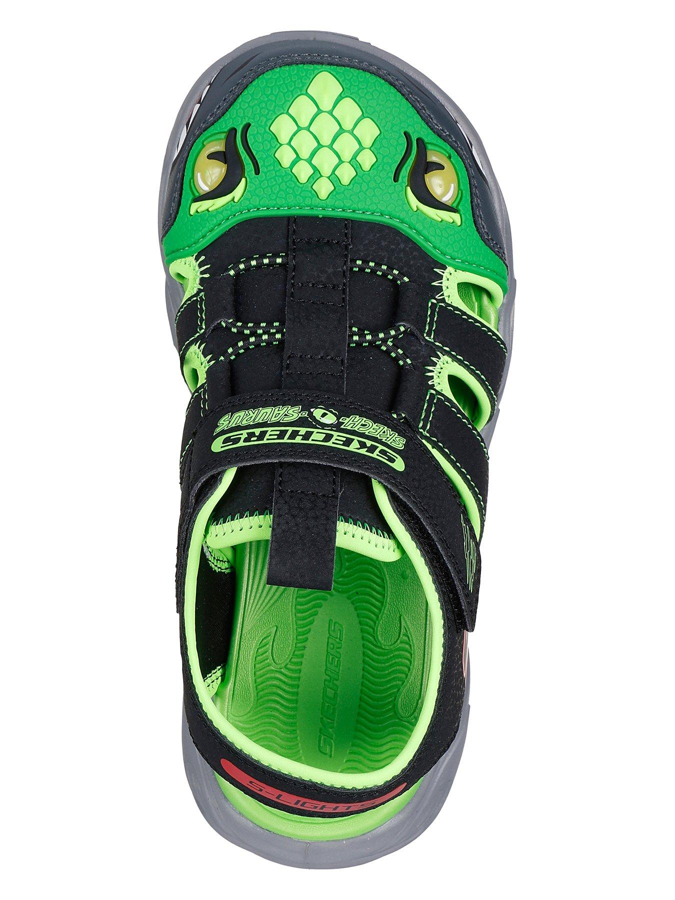 Image 3 of 5 of Skechers Lighted Fisherman Thematic Sandals - Black