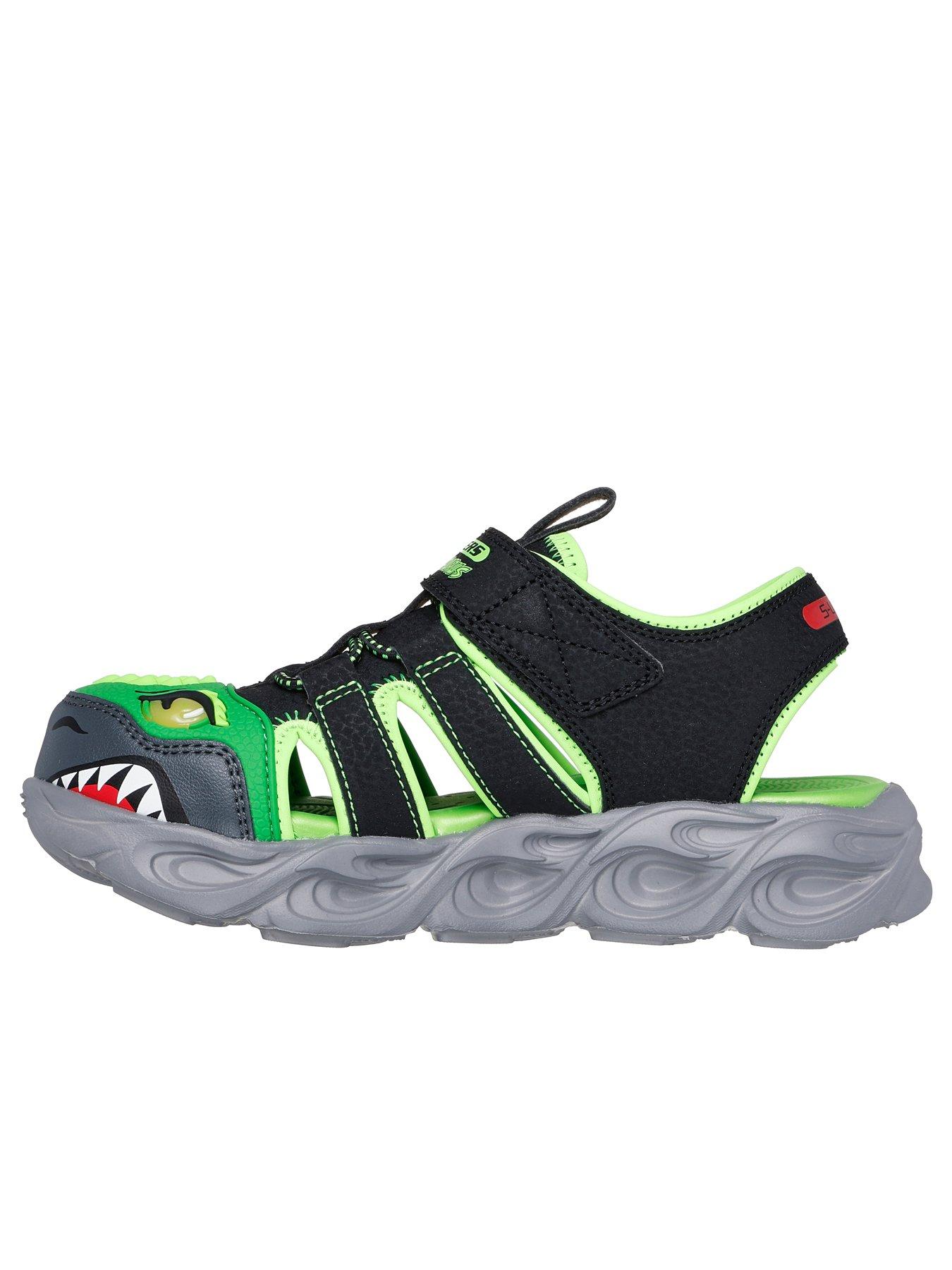 Image 5 of 5 of Skechers Lighted Fisherman Thematic Sandals - Black