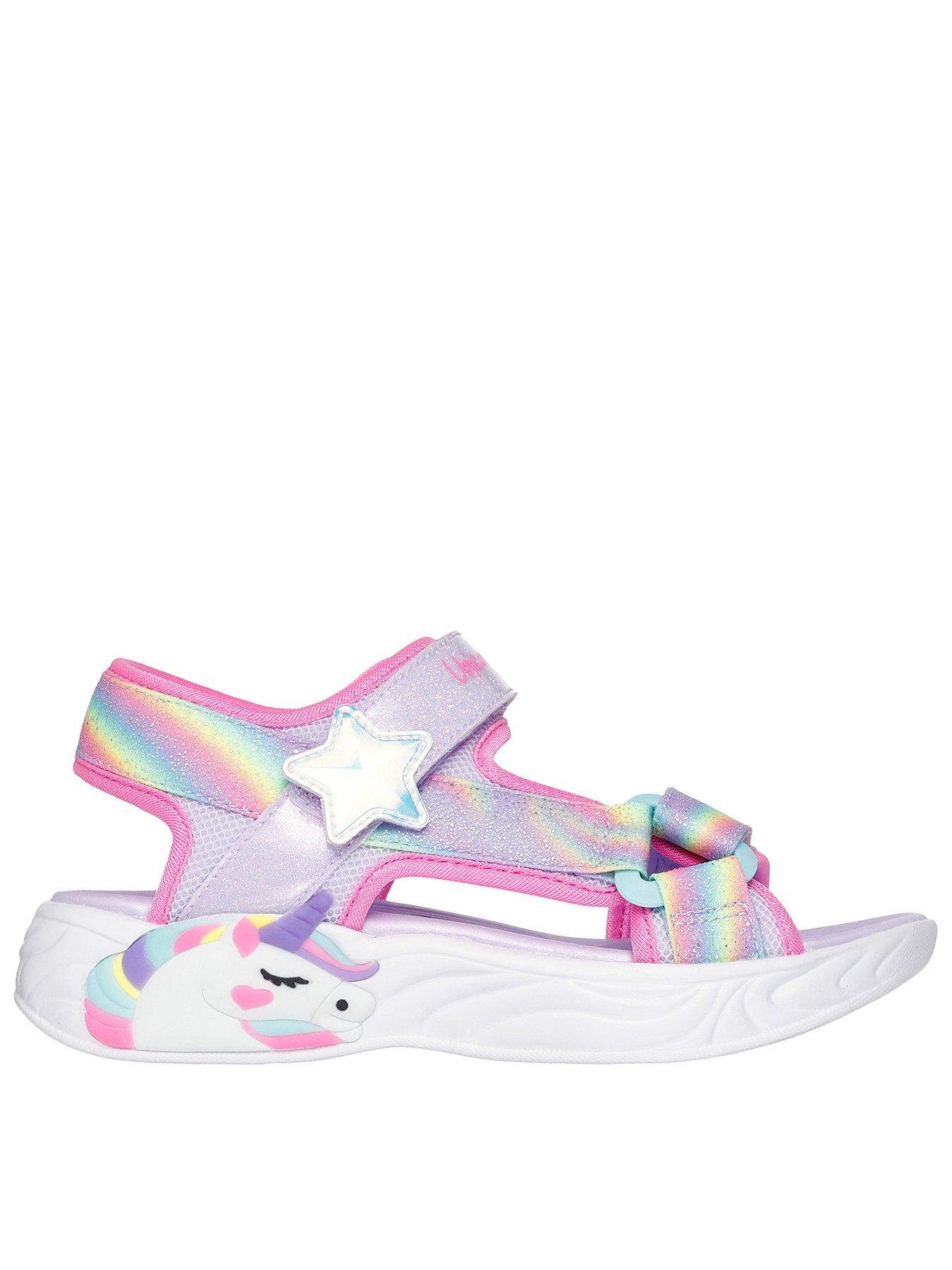 Skechers Lighted Unicorn Dreams Sandals - Purple