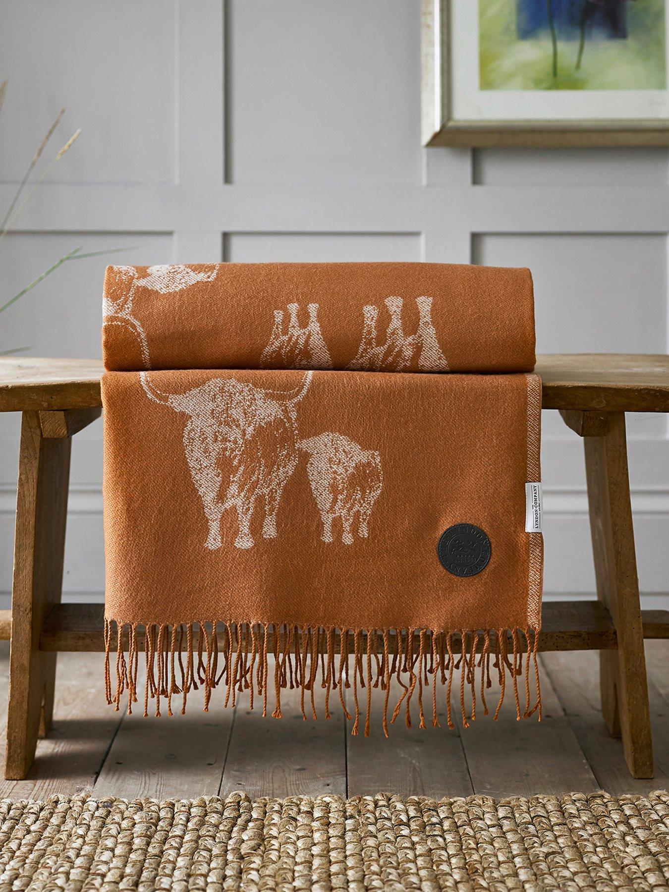 Product photograph of Deyongs Cow Amp Calf Throw from very.co.uk