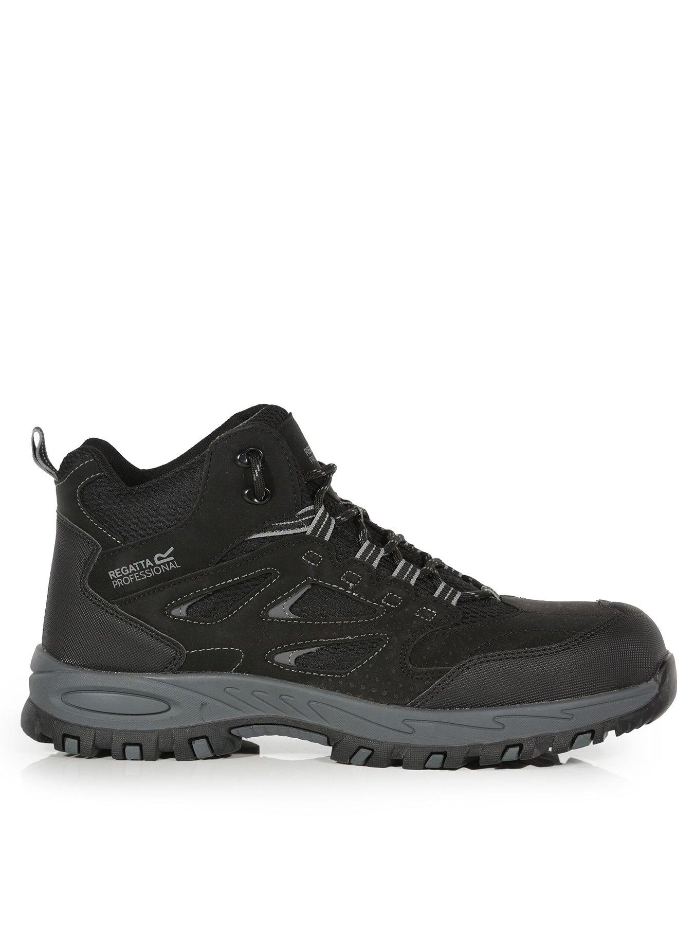undefined Mens Professional Workwear Mudstone Safety Boots -black/granit