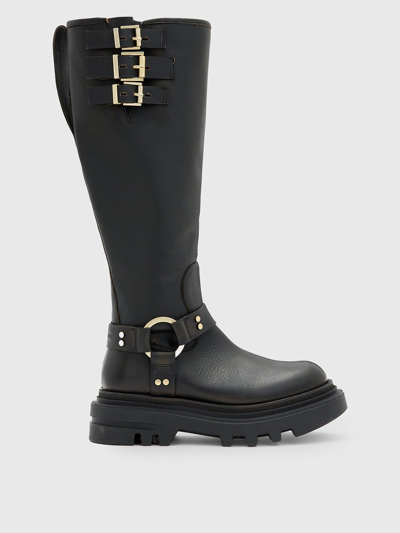 Allsaints Jade Biker Boots - Black