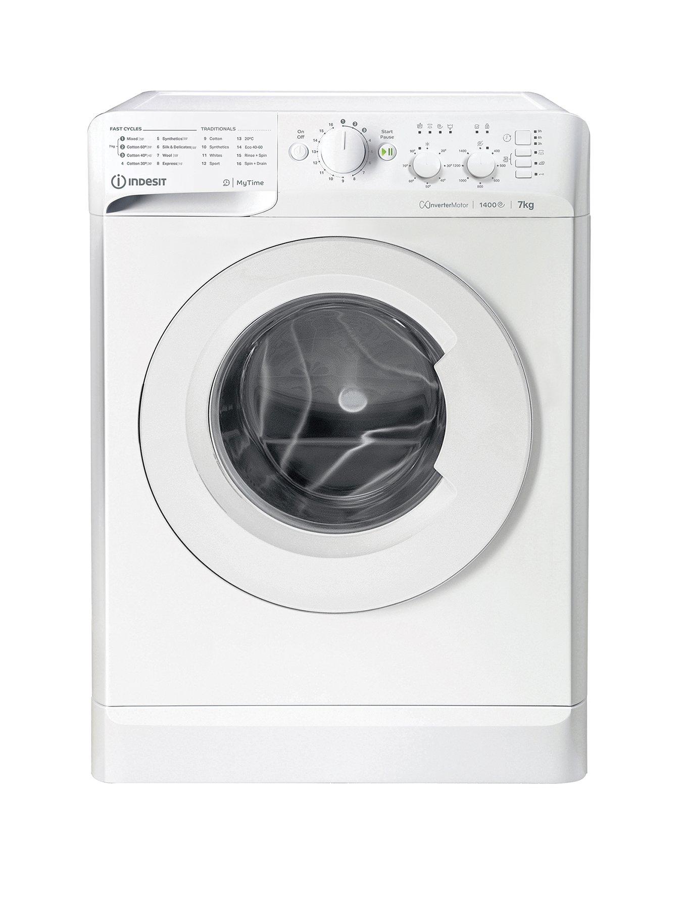 Indesit MTWC 71485 W UK MyTime 7kg Load, 1400 Spin Washing Machine - B Rated, White
