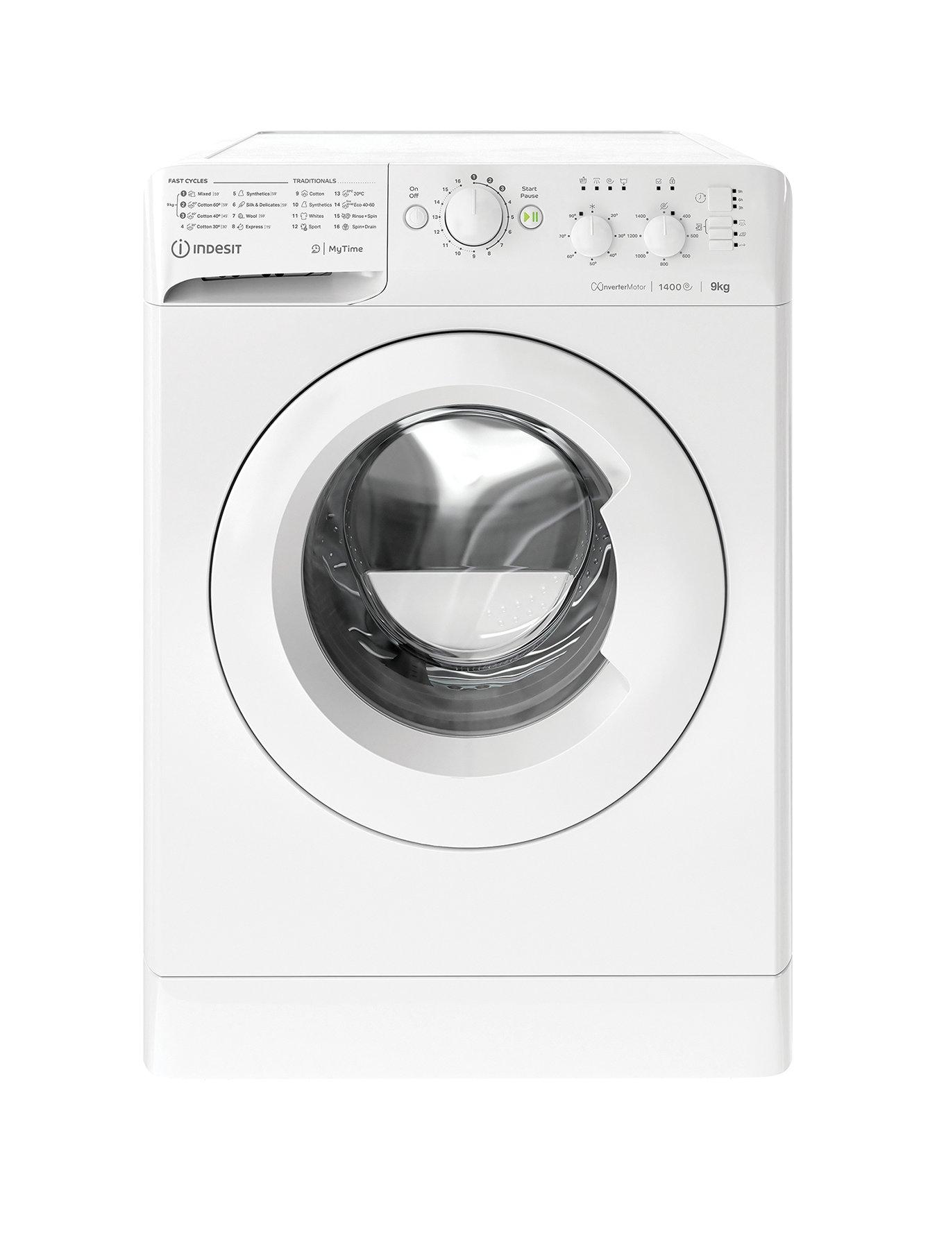 Indesit My Time Washing Machine - White - 9kg - 1400rpm - B Rated - MTWC91495WUKN