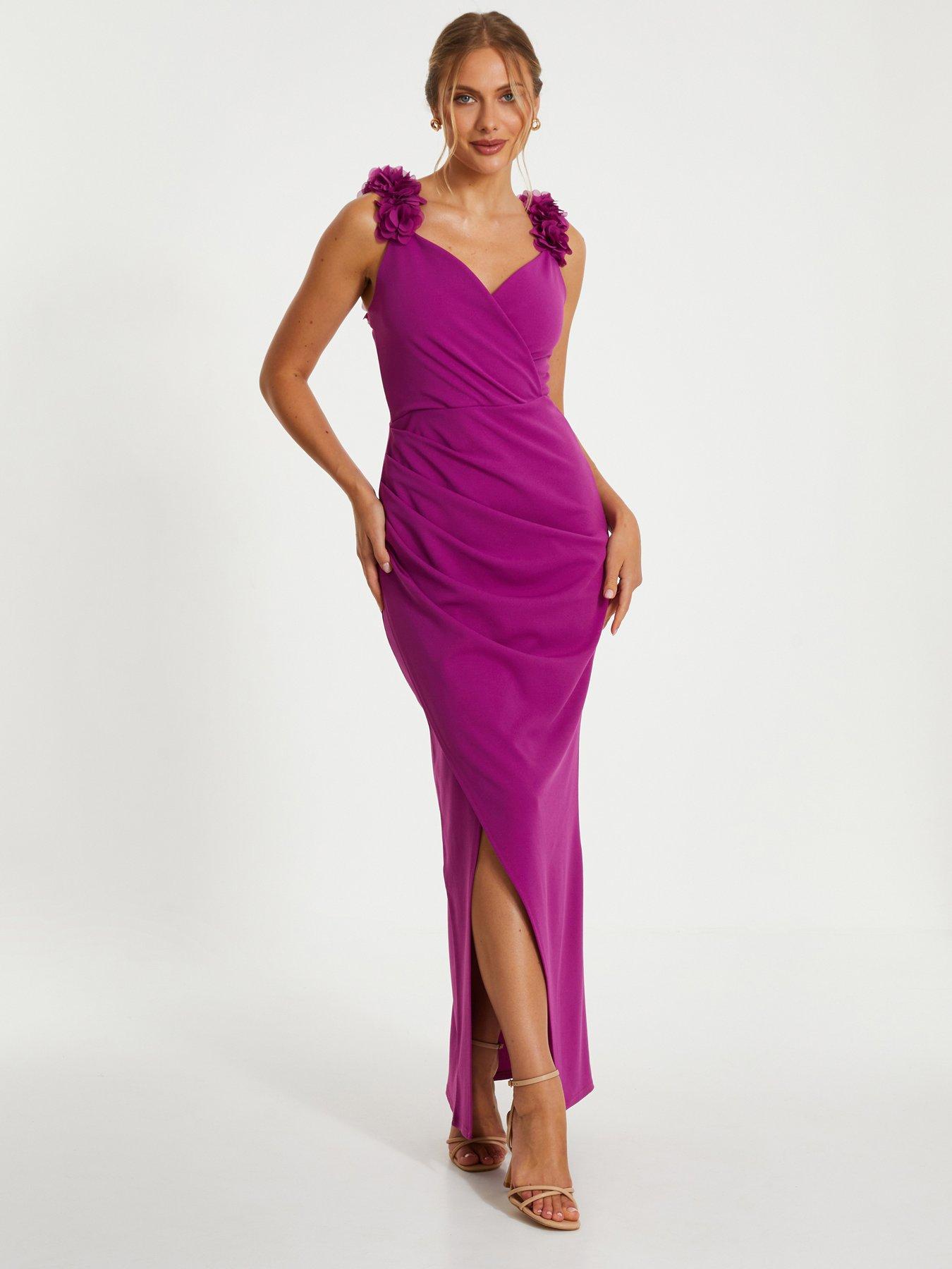 Quiz purple bridesmaid dresses hot sale