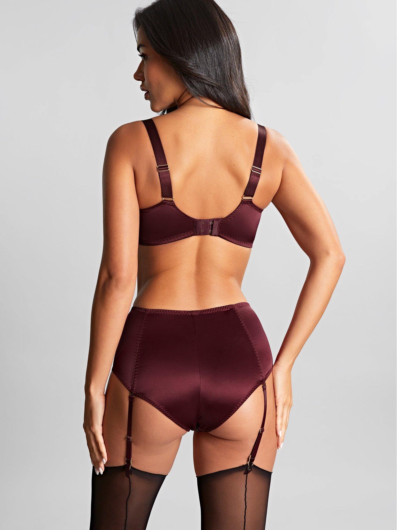 Image 2 of 5 of Panache Grace Vintage Inspired Balcony Bra - Bordeaux Red