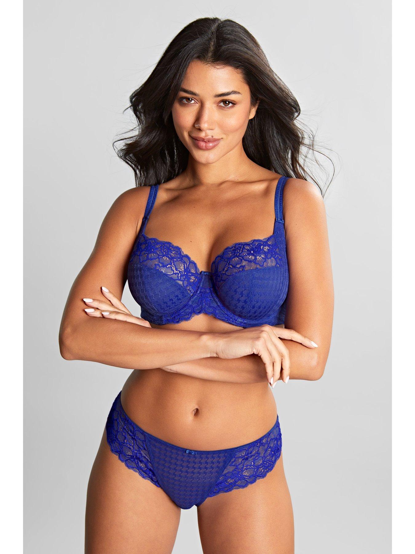 undefined Envy Jacquard Full Cup Bra - Indigo