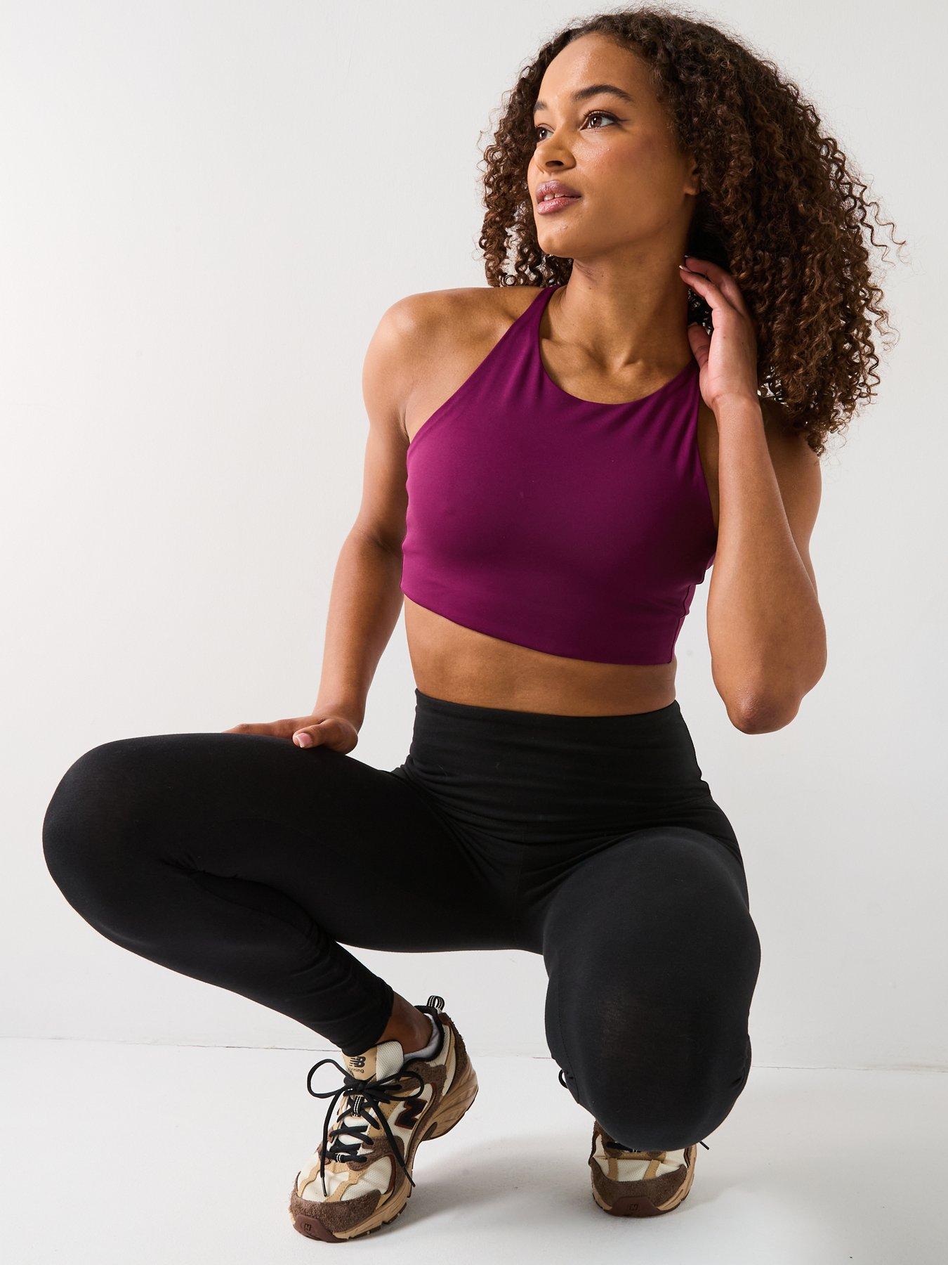 Image 6 of 6 of Girlfriend Collective Womens Training Topanga Cross Back Bra - Purple
