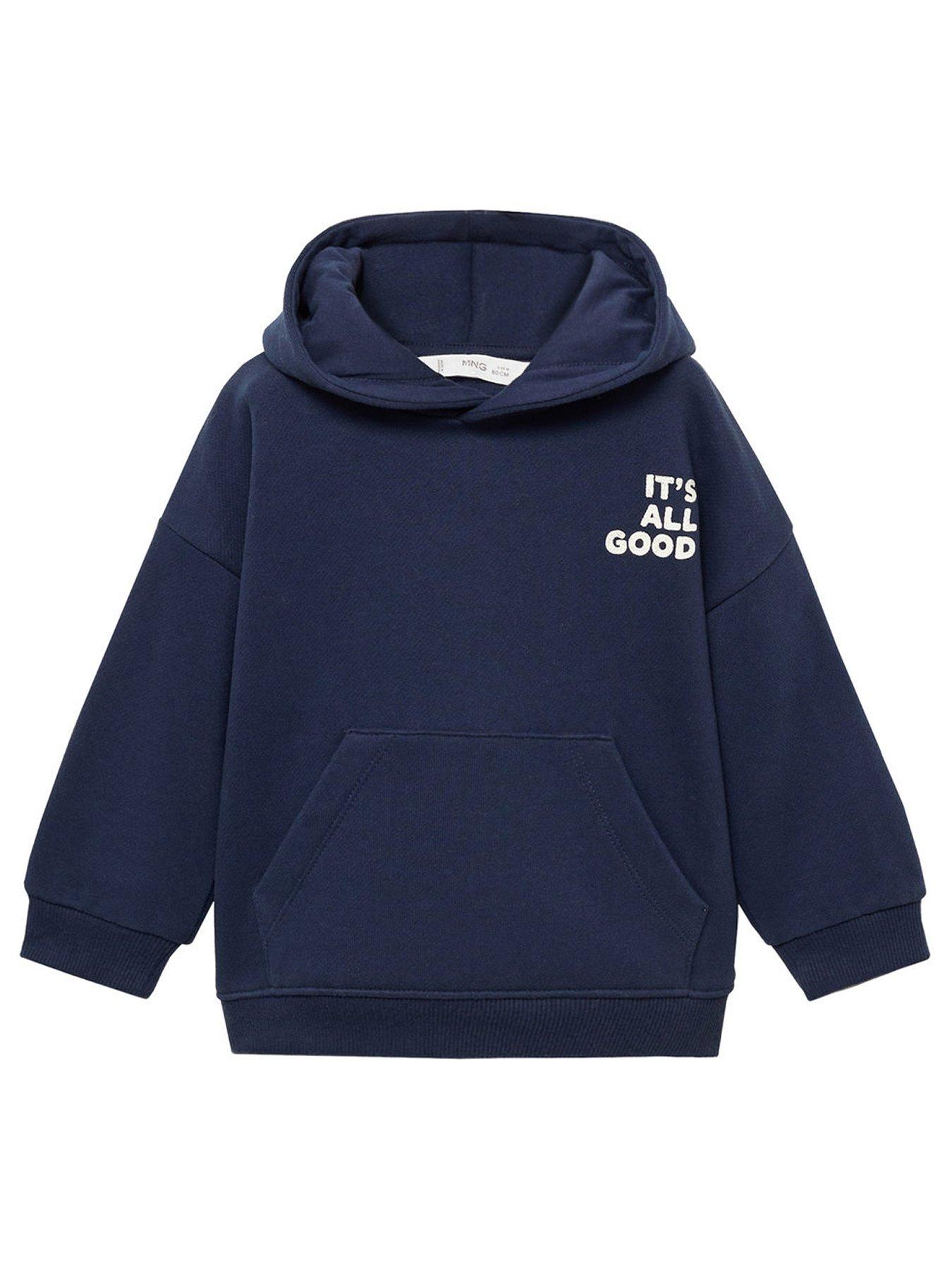Navy hoody boys sales