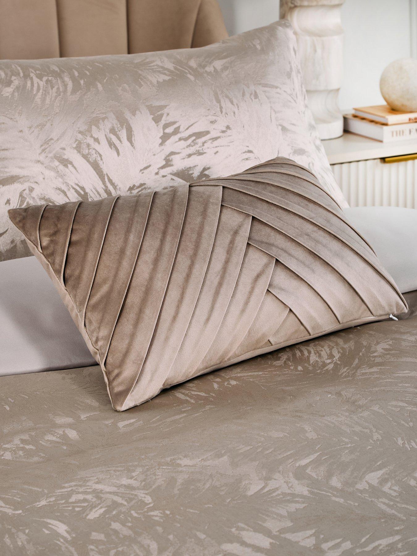 very-home-luxe-velvet-pleated-cushionnbsp