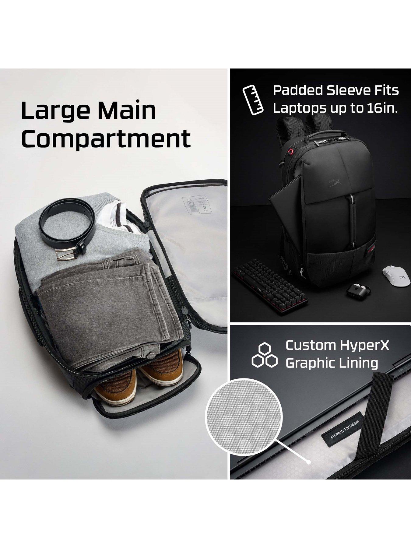 HYPERX Knight Gaming Backpack | Up to 16'' laptops | 22.6L | Durable ...