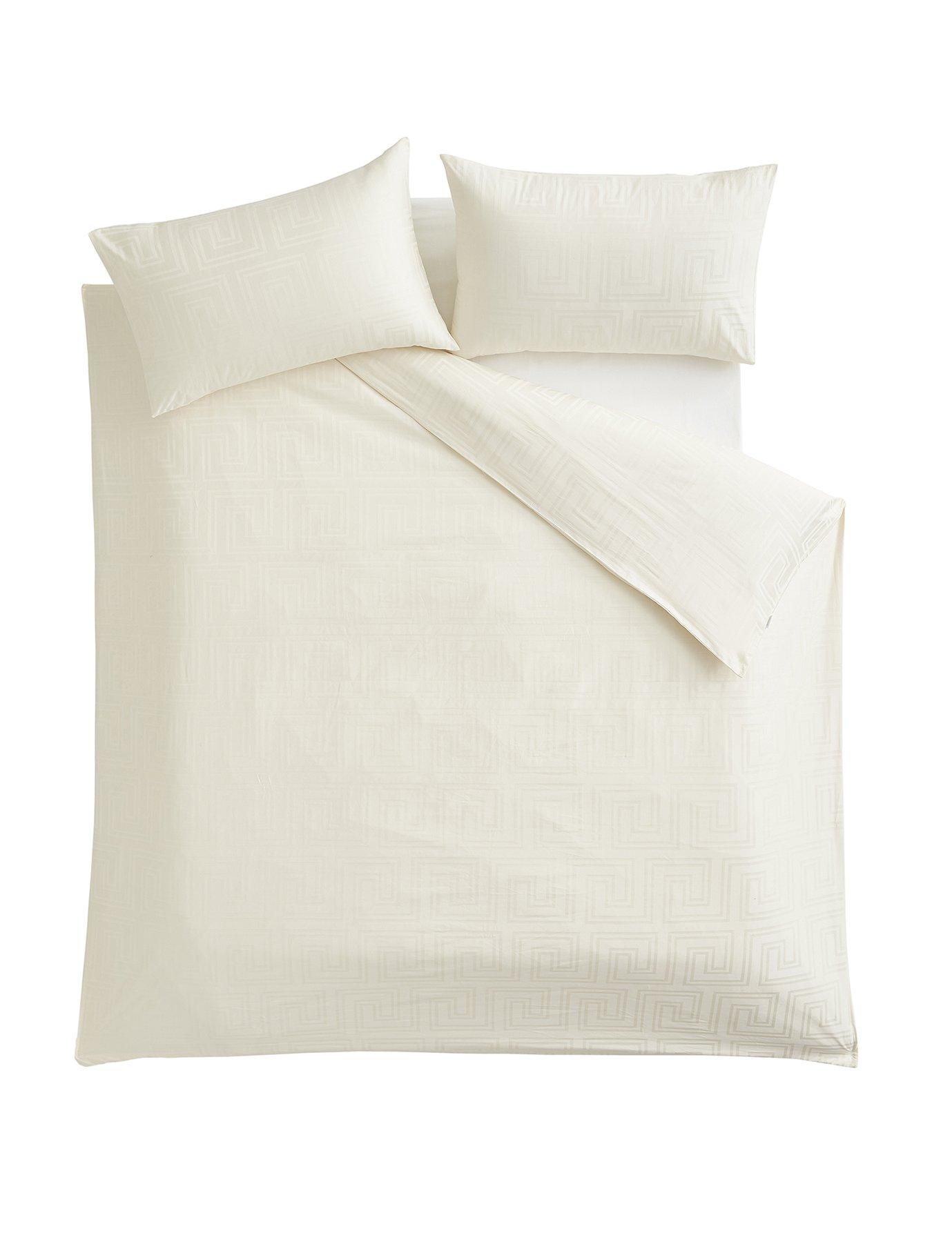 Image 2 of 5 of Michelle Keegan Home Greek Key 100% Cotton Duvet Cover Set