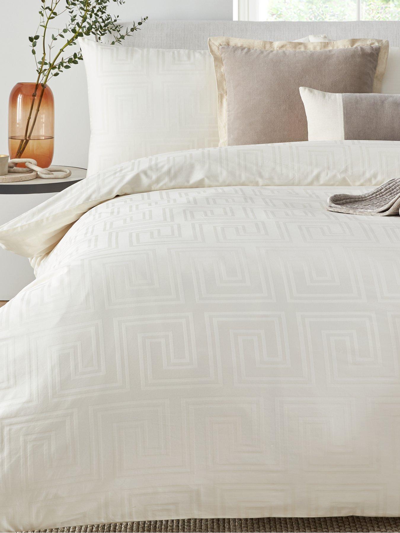 Image 3 of 5 of Michelle Keegan Home Greek Key 100% Cotton Duvet Cover Set
