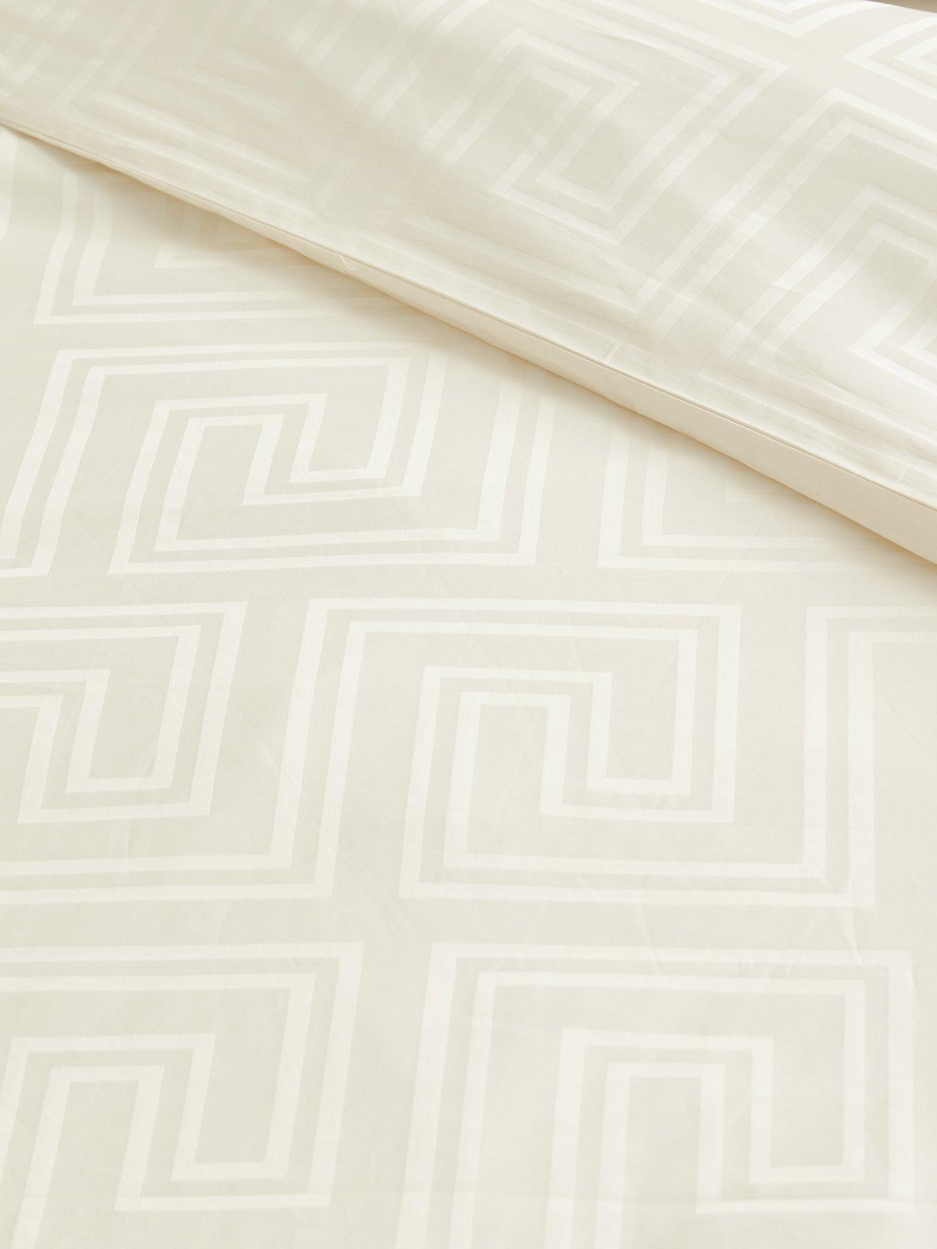 Image 4 of 5 of Michelle Keegan Home Greek Key 100% Cotton Duvet Cover Set