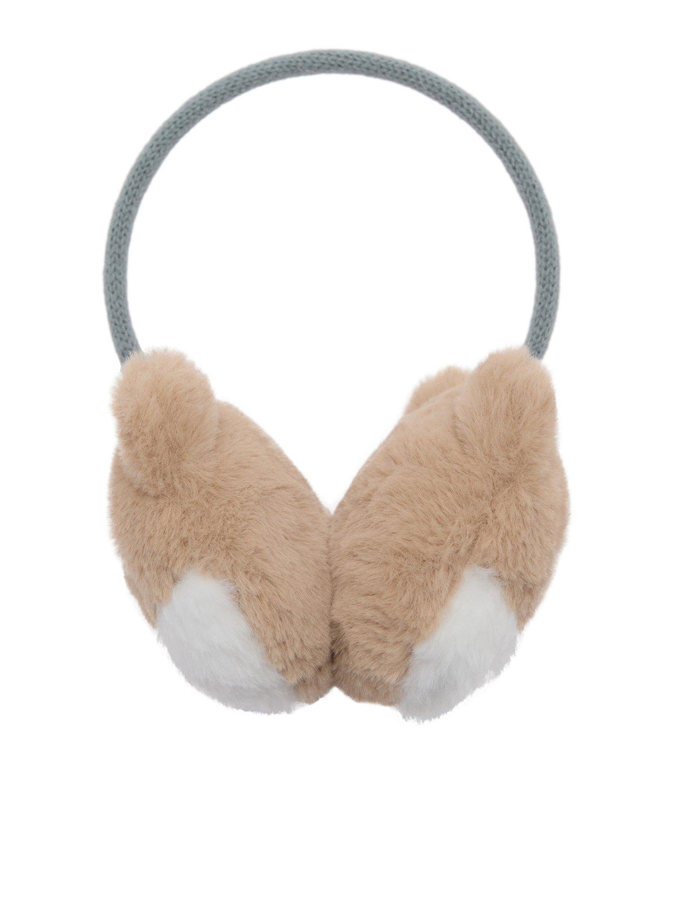 undefined Younger Boys Fox Earmuffs - Beige