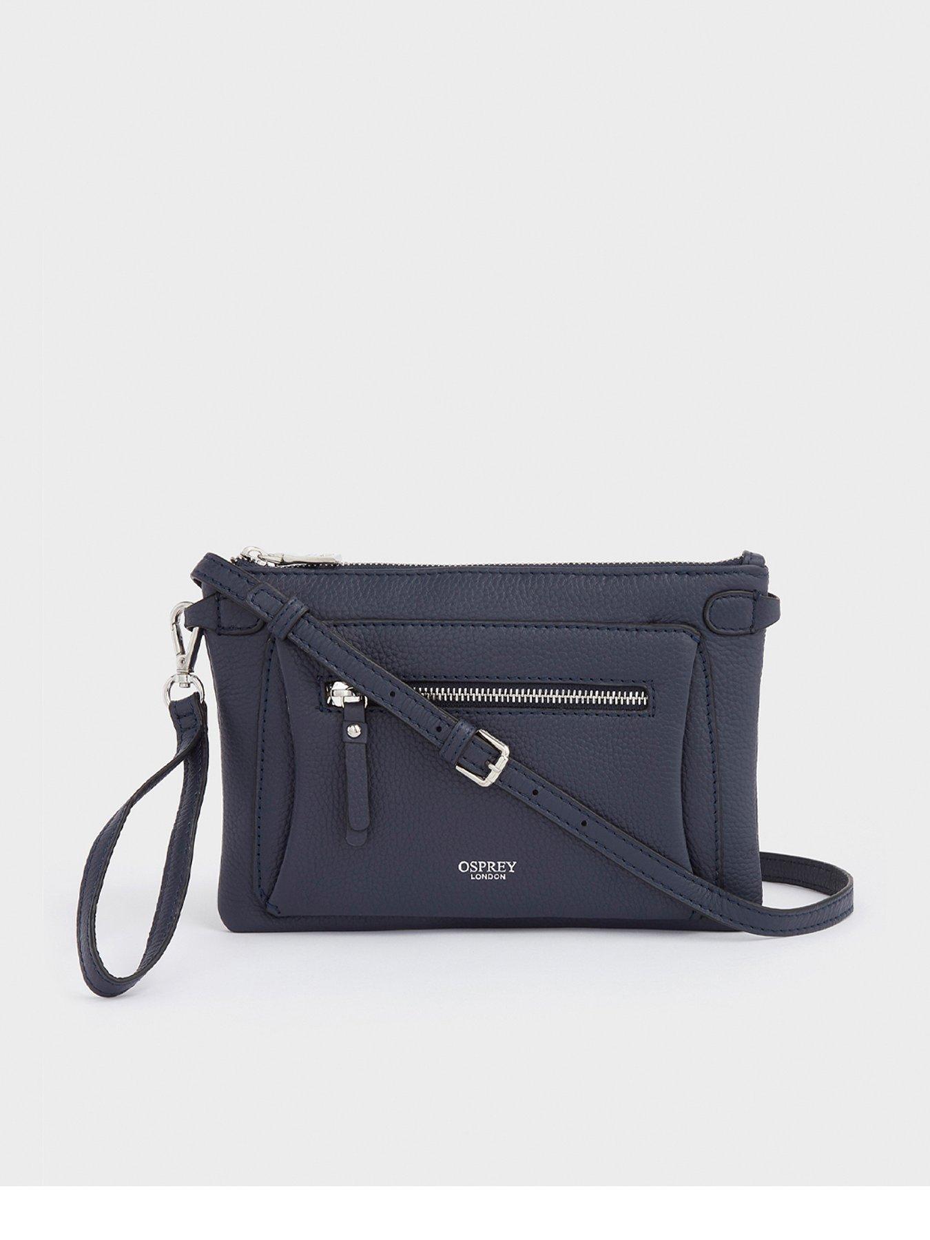 The Ruby Leather Crossbody Clutch Bag