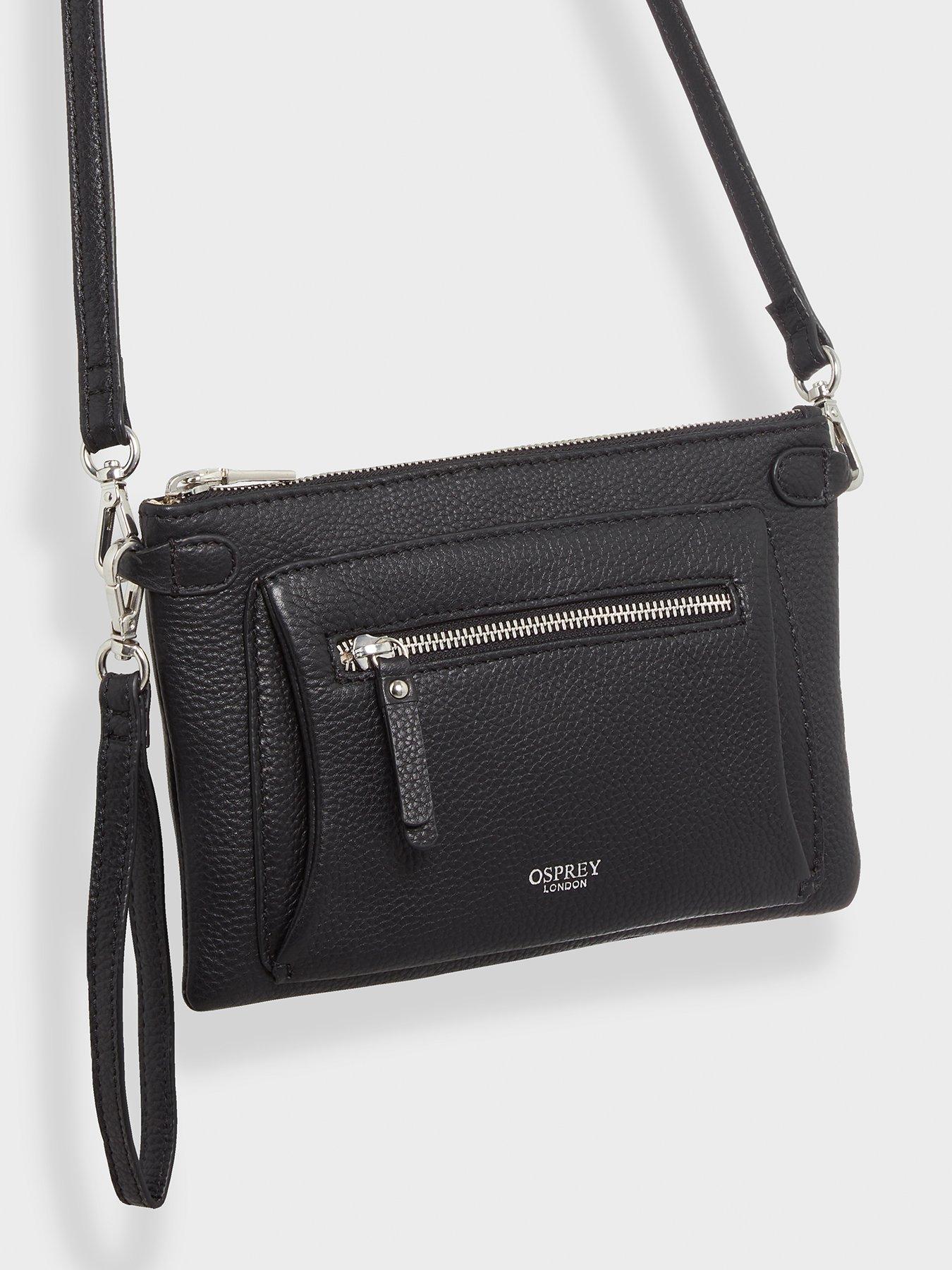 The Ruby Leather Crossbody Clutch Bag