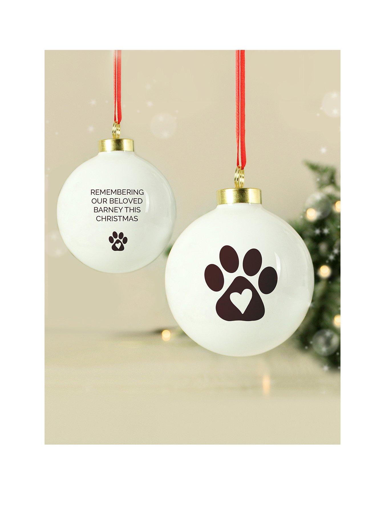 Image 1 of 3 of The Personalised Memento Company Personalised Pet Ceramic Bauble