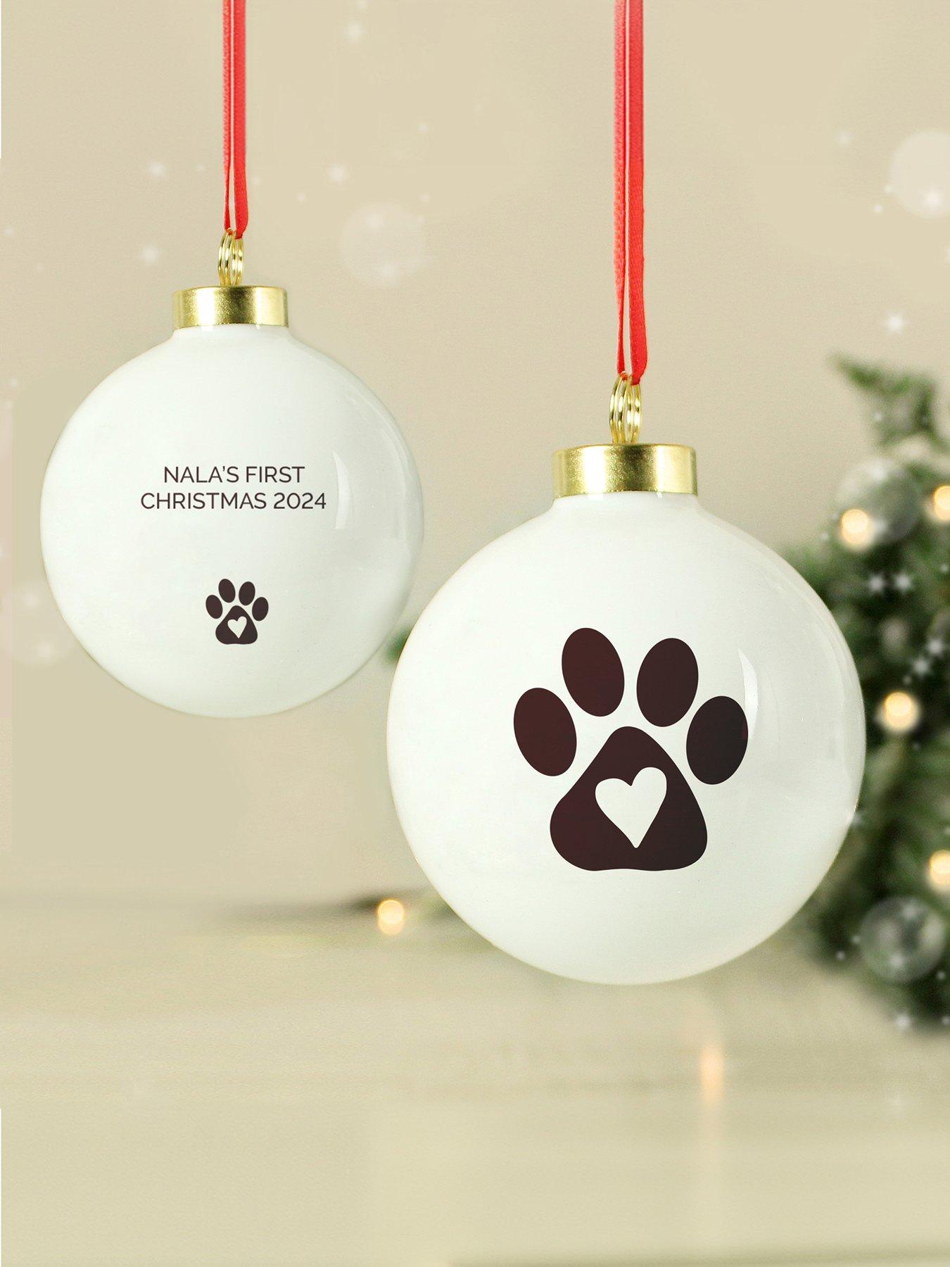 Image 2 of 3 of The Personalised Memento Company Personalised Pet Ceramic Bauble